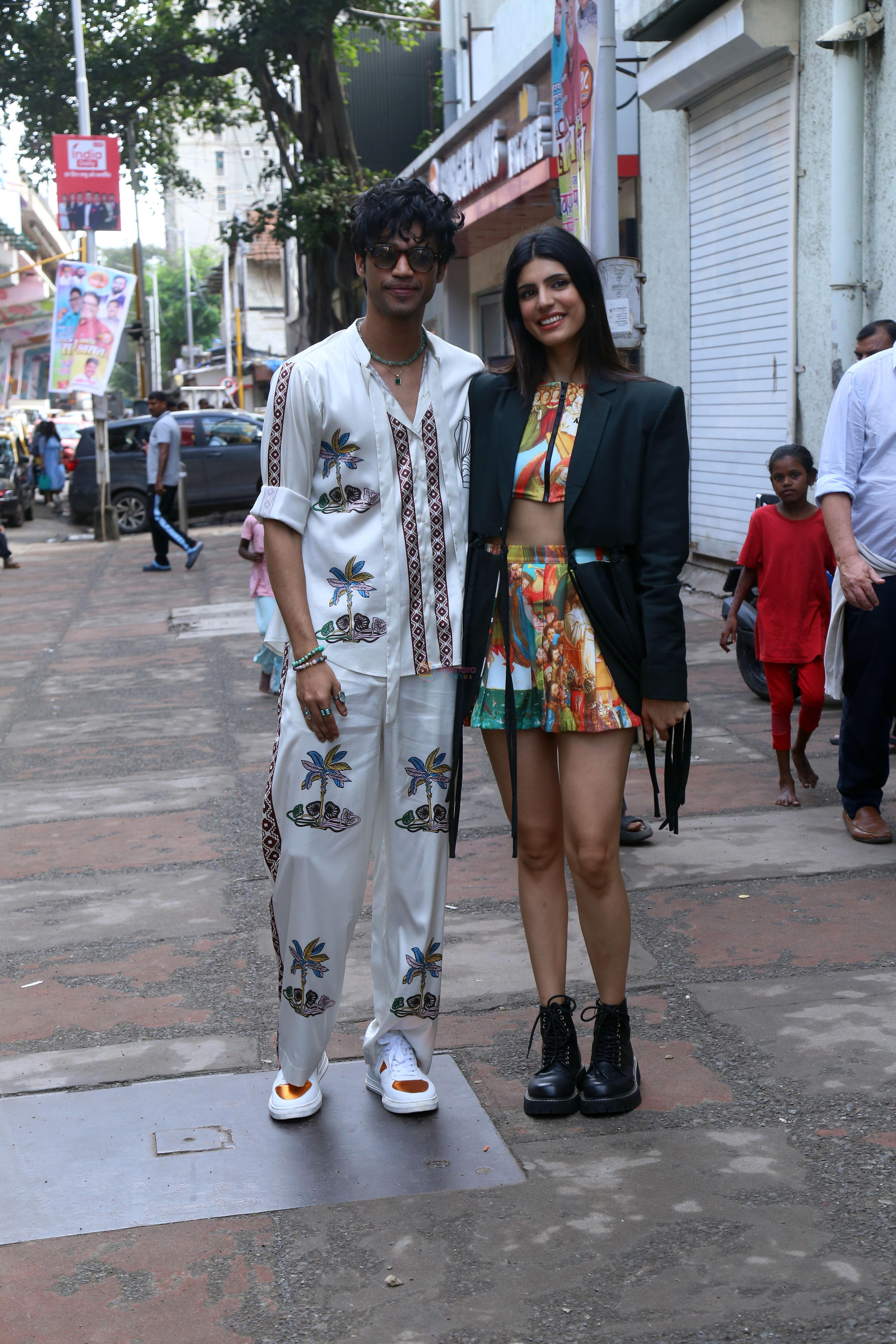 Babil Khan, Medha Rana Pose to promote film Friday Night Plan at Radio Station Lower Parel on 23rd August 2023
