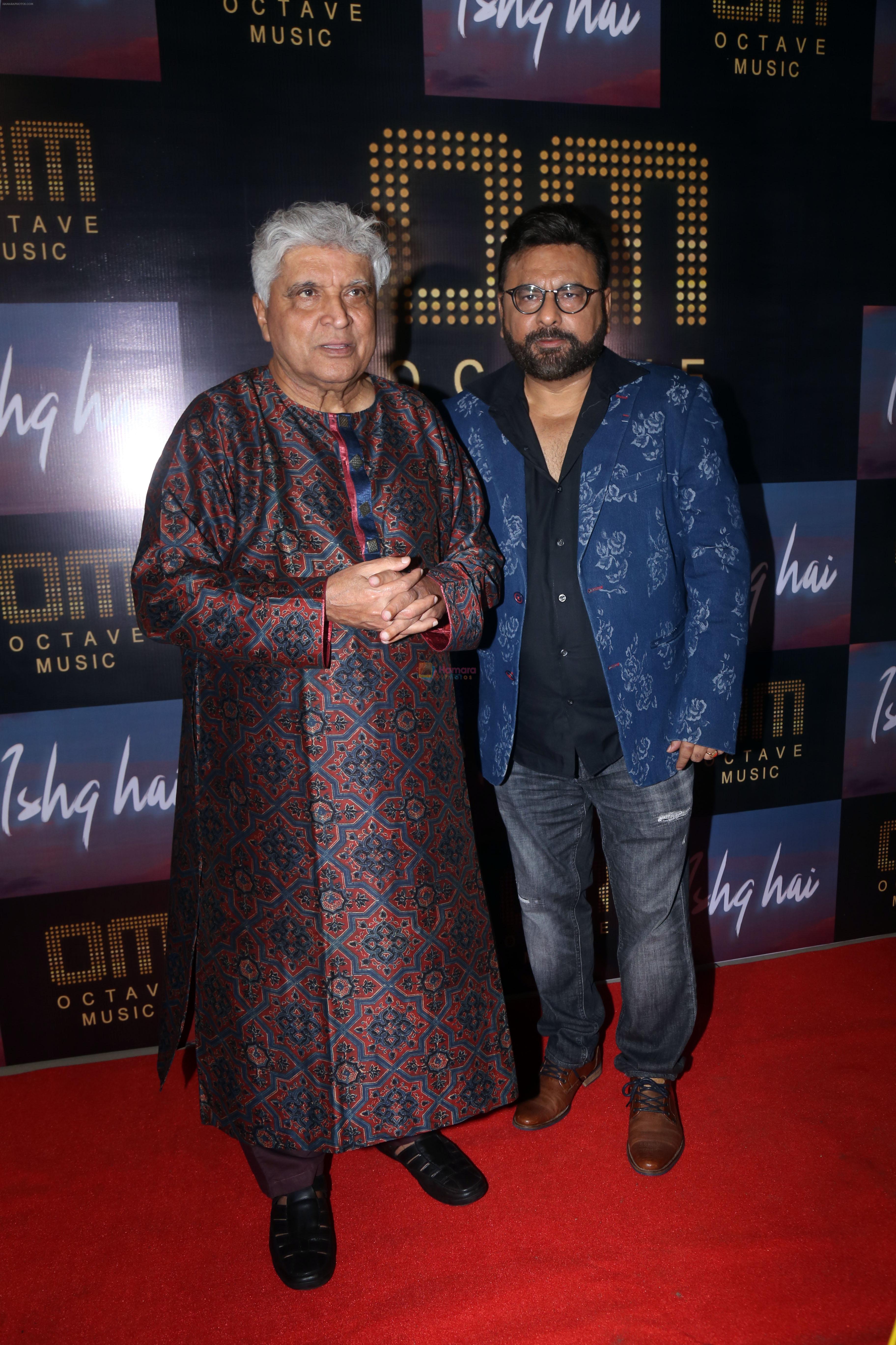 Javed Akhtar, Neeraj Mishra at the Launch of Octave Music and Ishq Hai Song on 22nd August 2023
