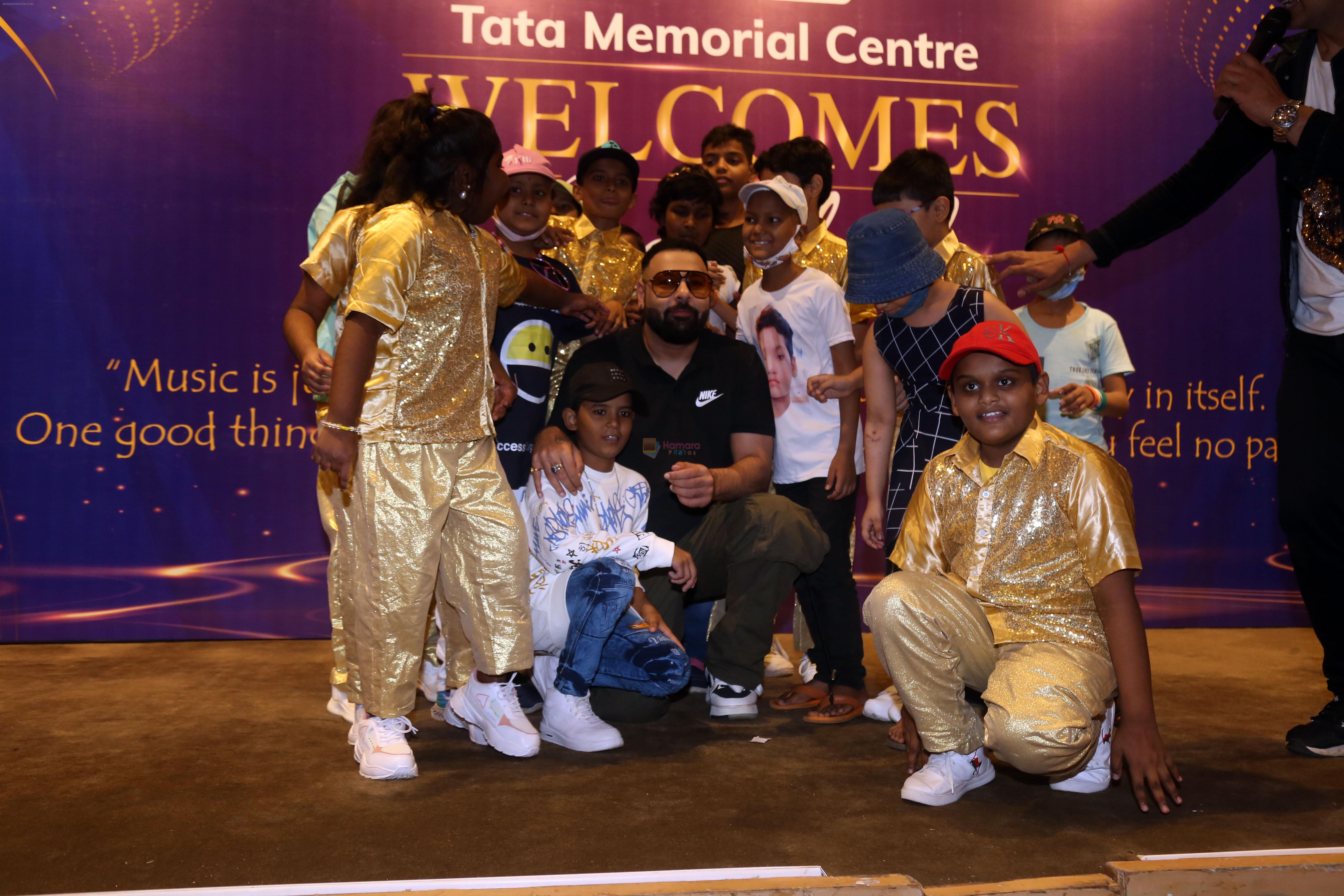 Rapper Badshah performs for children at the The Tata Memorial Hospital on 23rd August 2023