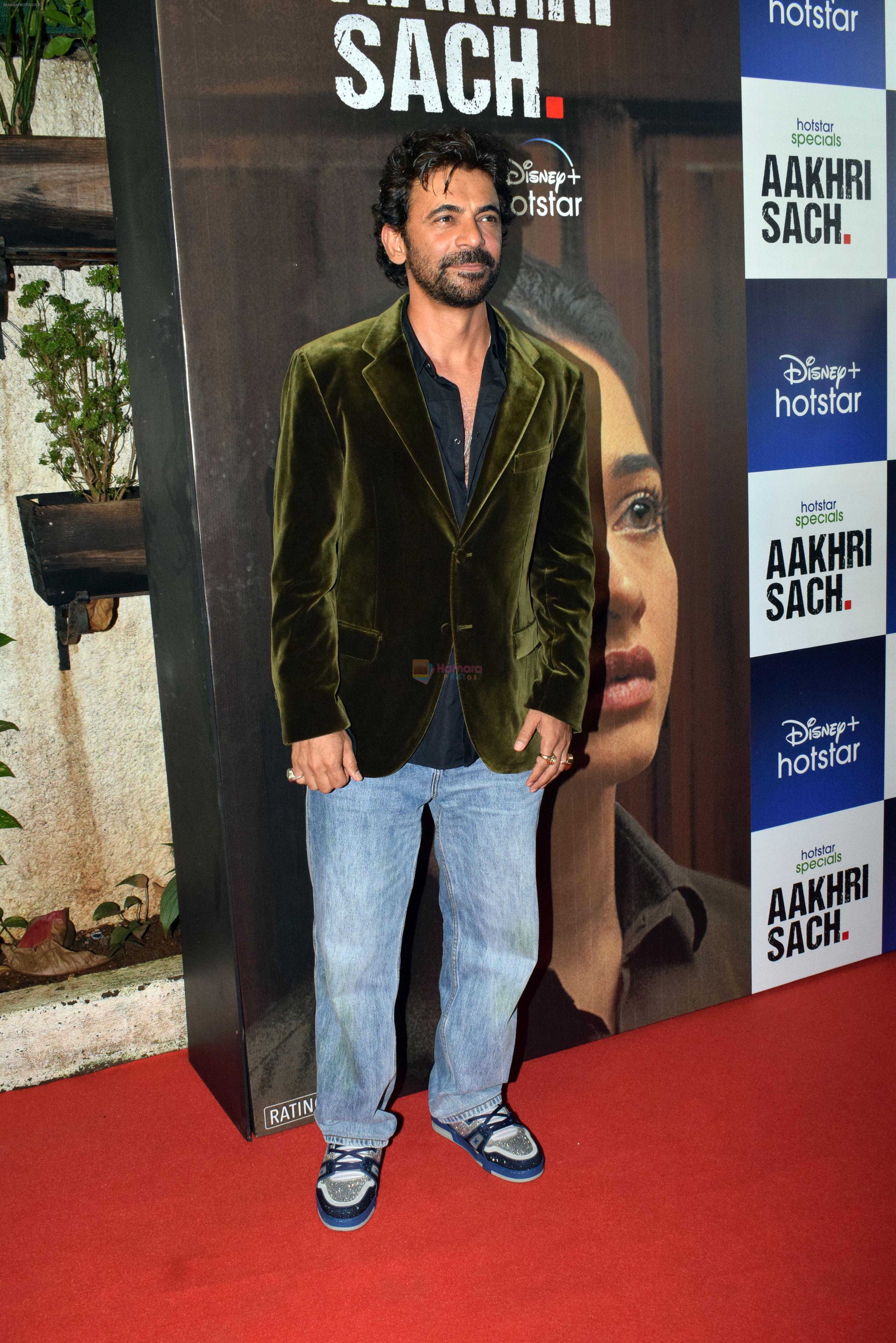 Sunil Grover at the premiere of Aakhri Sach series