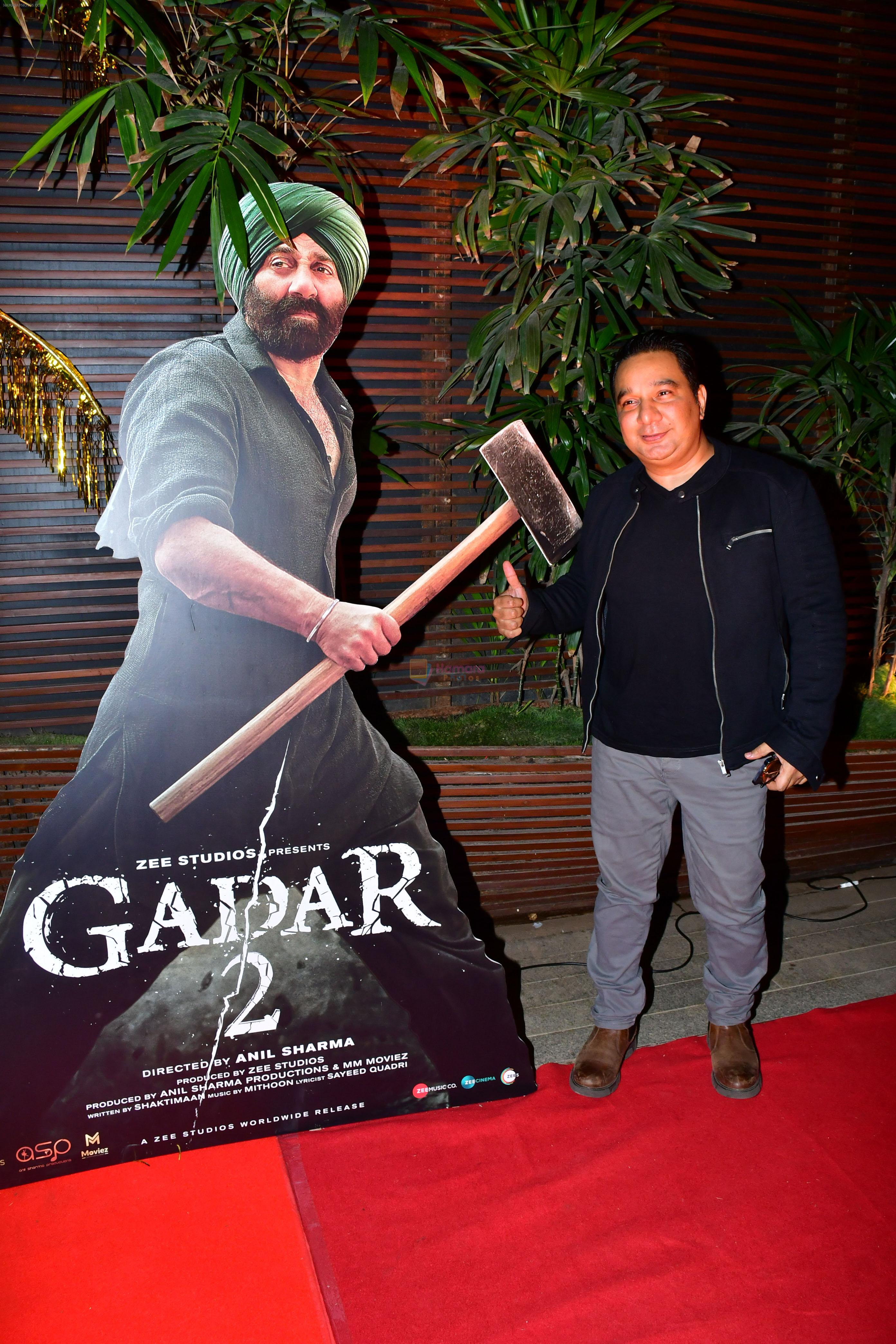 Ahmed Khan at Gadar 2 Success Party on 25th August 2023