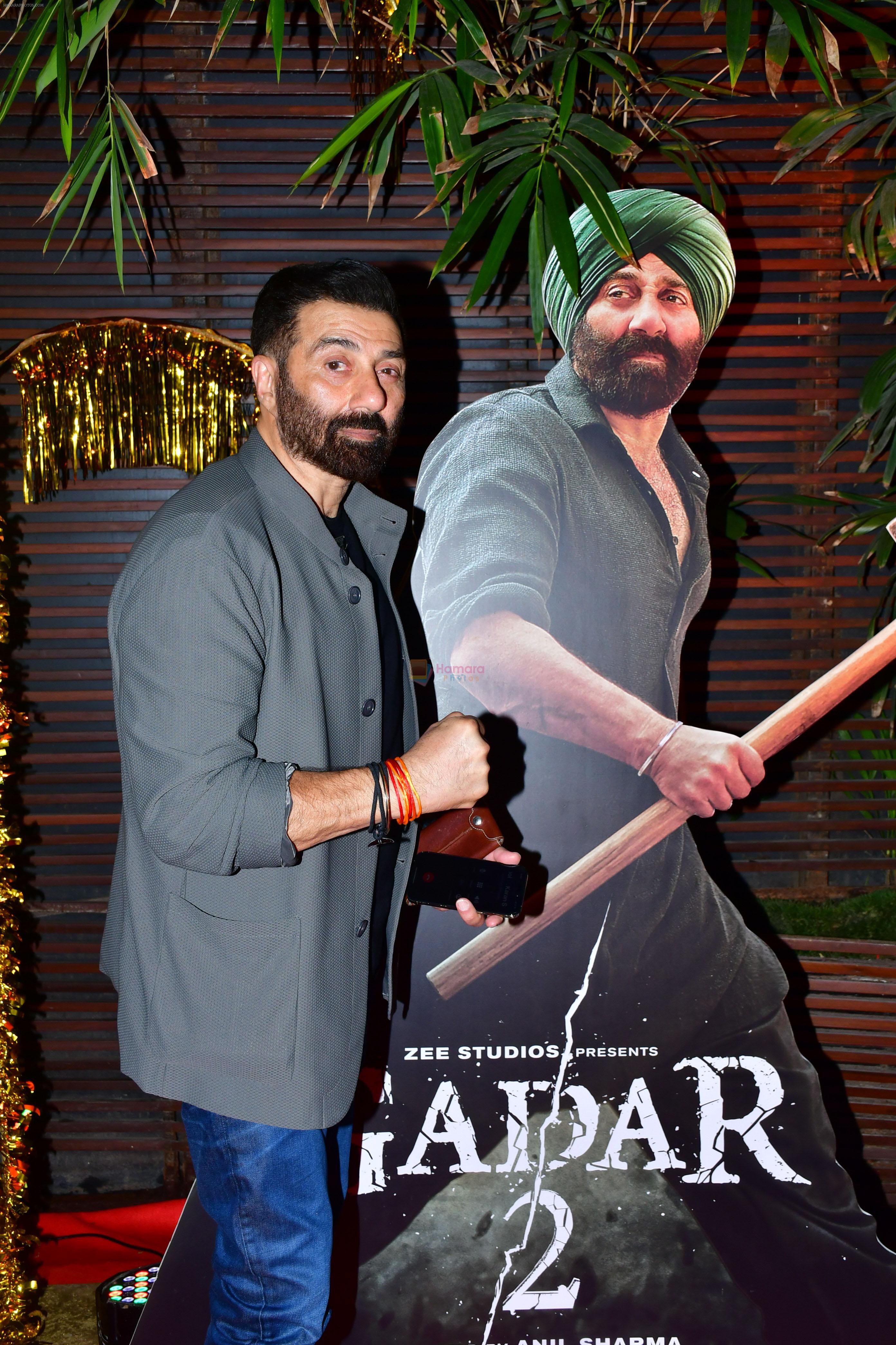 Sunny Deol at Gadar 2 Success Party on 25th August 2023