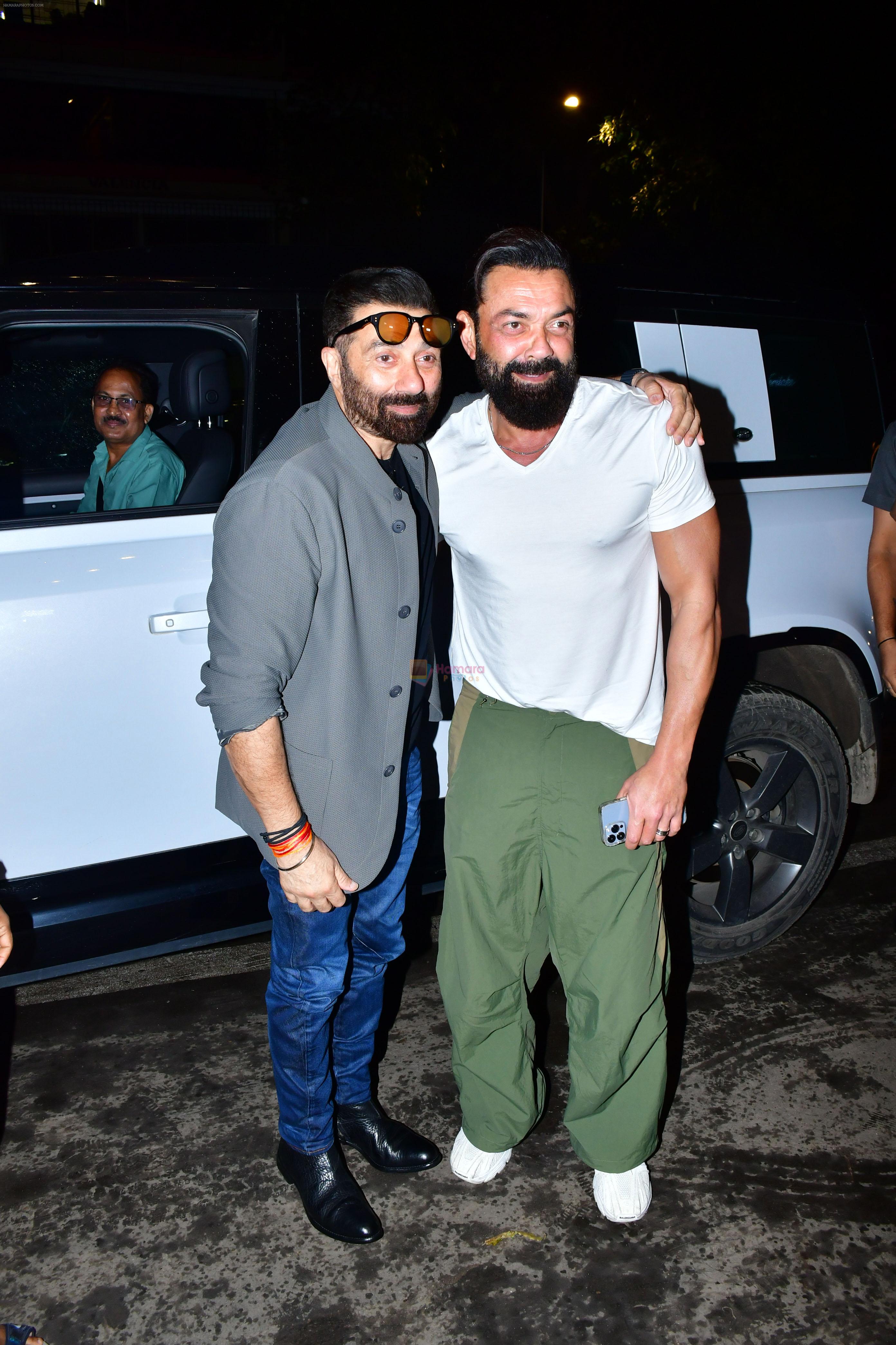 Bobby Deol, Sunny Deol at Gadar 2 Success Party on 25th August 2023