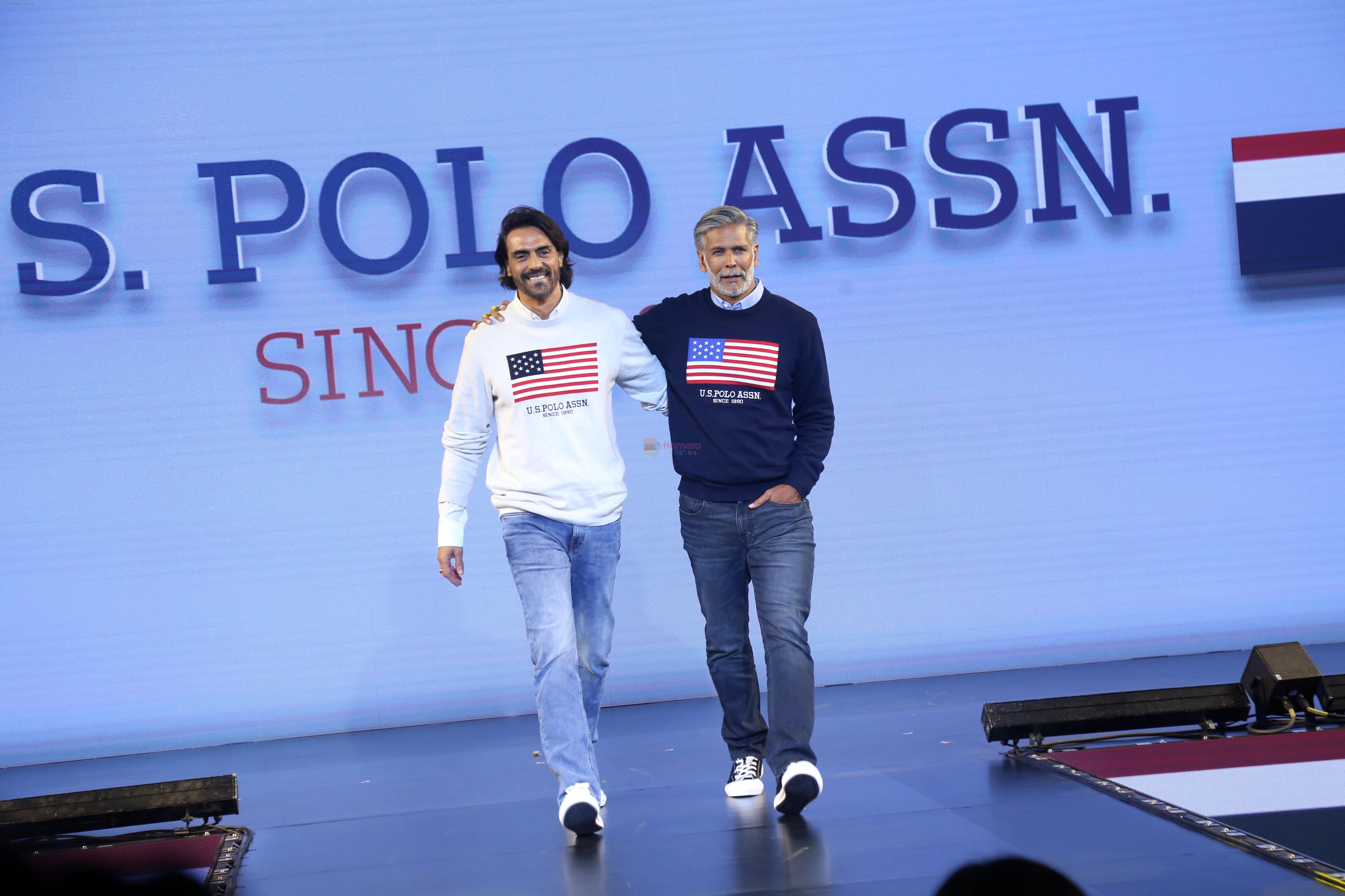 Arjun Rampal, Milind Soman at the U.S.Polo Grand celebration and website launch on 25th August 2023