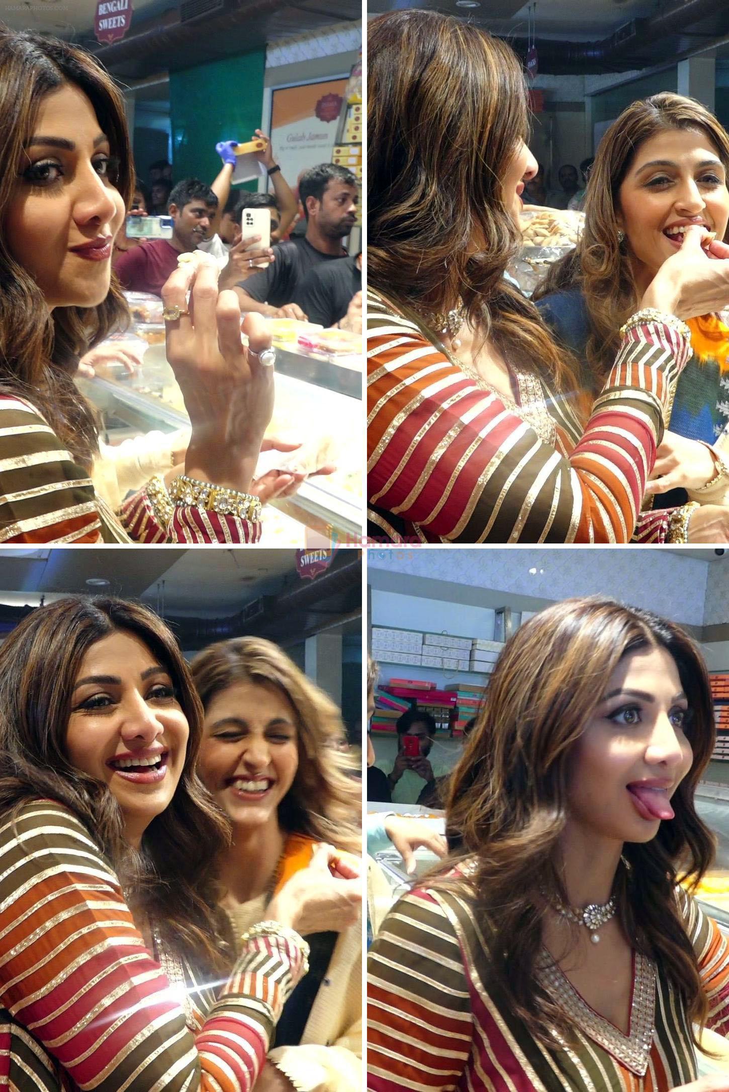 Shilpa Shetty Spotted At Jhama Sweet Shop in Chembur on 27th August 2023