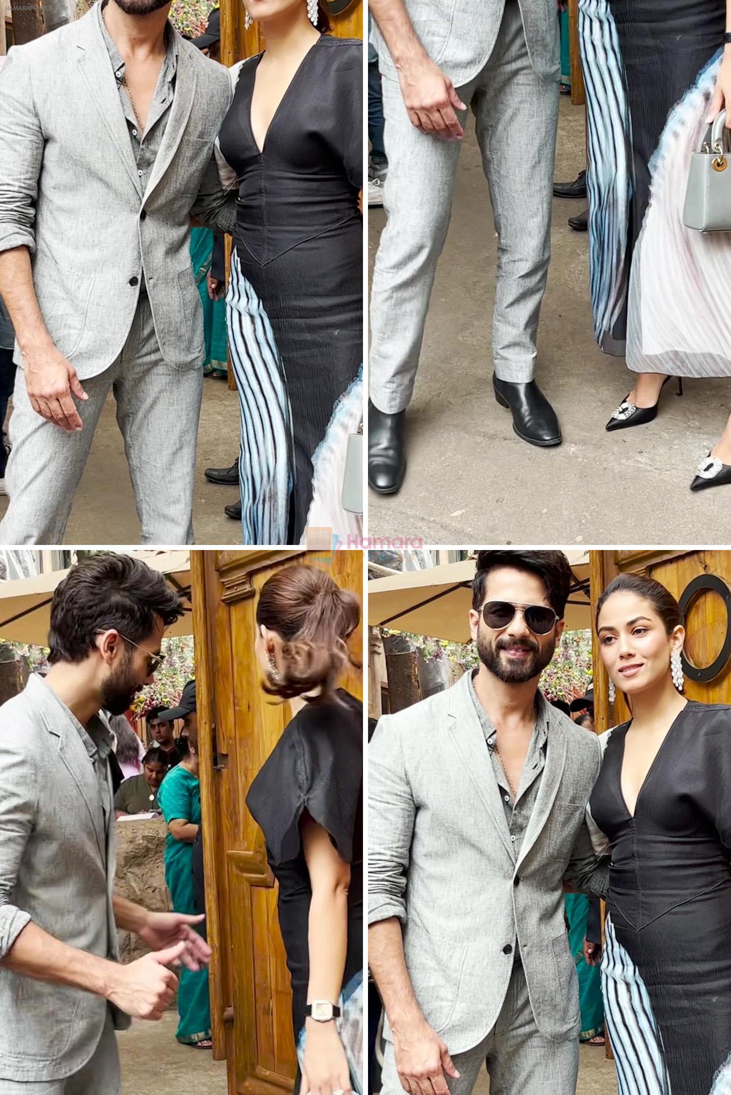 Shahid Kapoor With Mira Rajput Spotted For Pankaj Kapoor Party At One 8 Commune Juhu on 2nd September 2023