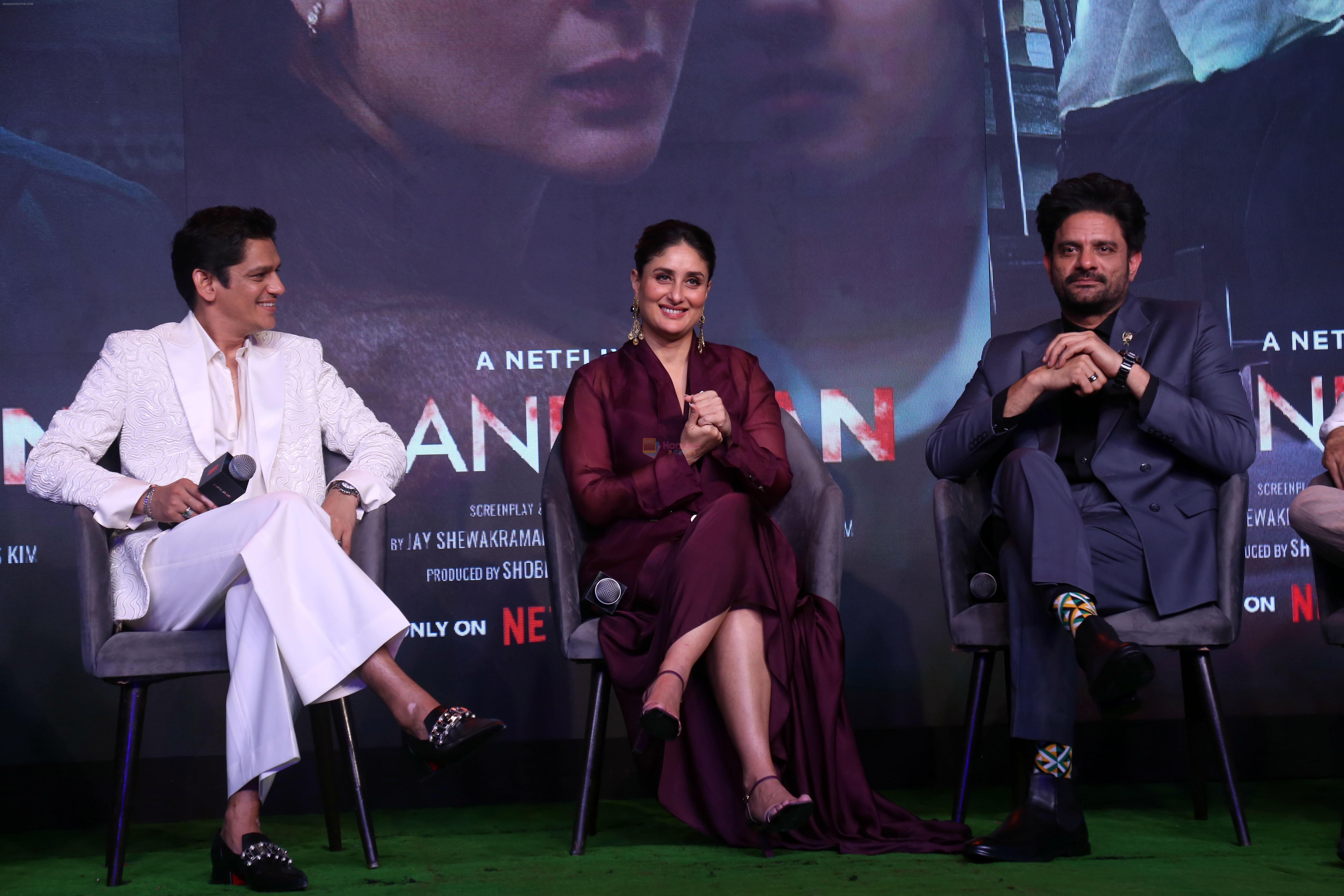 Jaideep Ahlawat, Kareena Kapoor, Vijay Varma at Jaane Jaan Film Trailer Launch on 5th Sept 2023