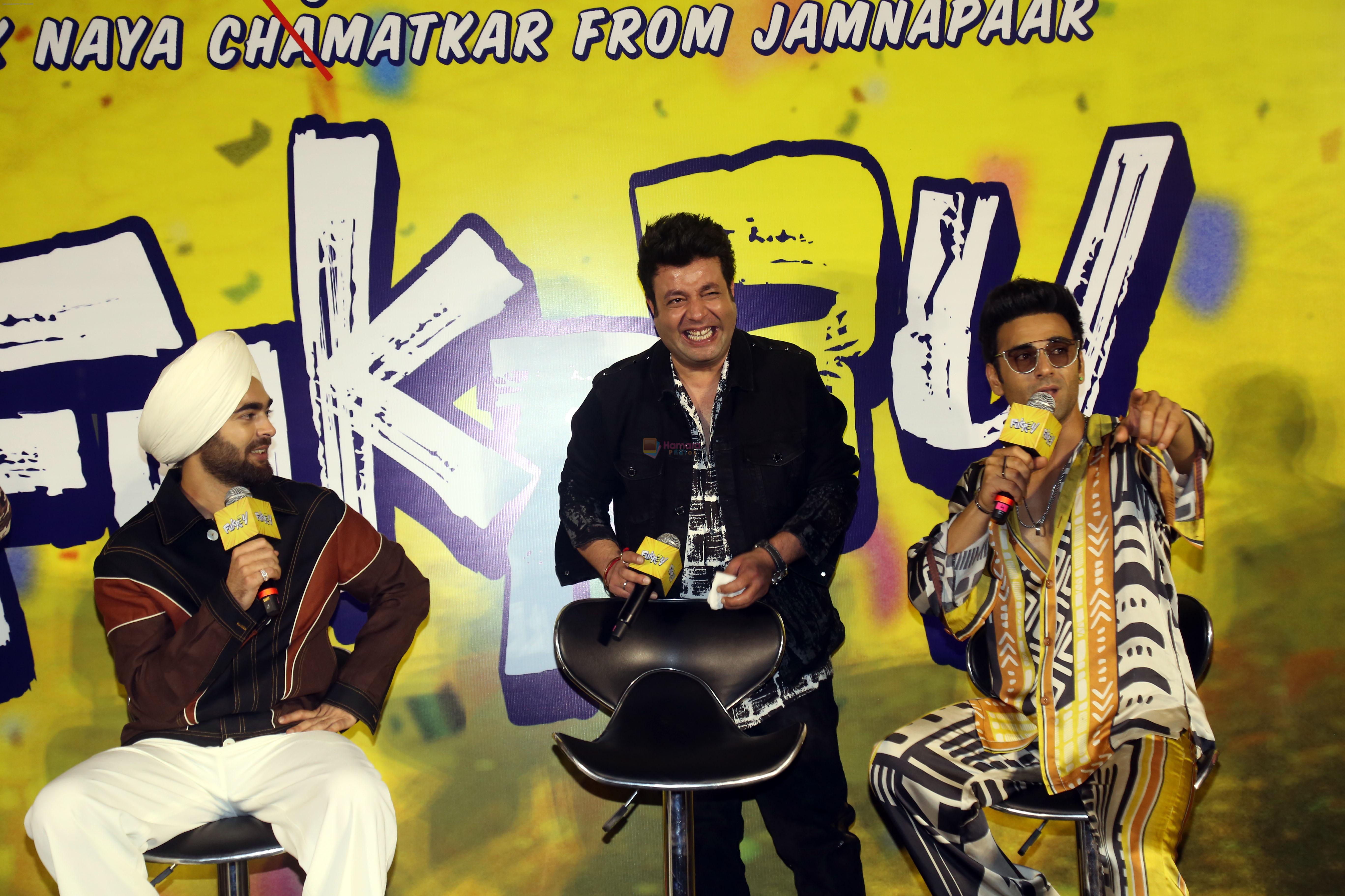 Manjot Singh, Pulkit Samrat, Varun Sharma at Fukrey 3 Trailer Launch on 5th Sept 2023
