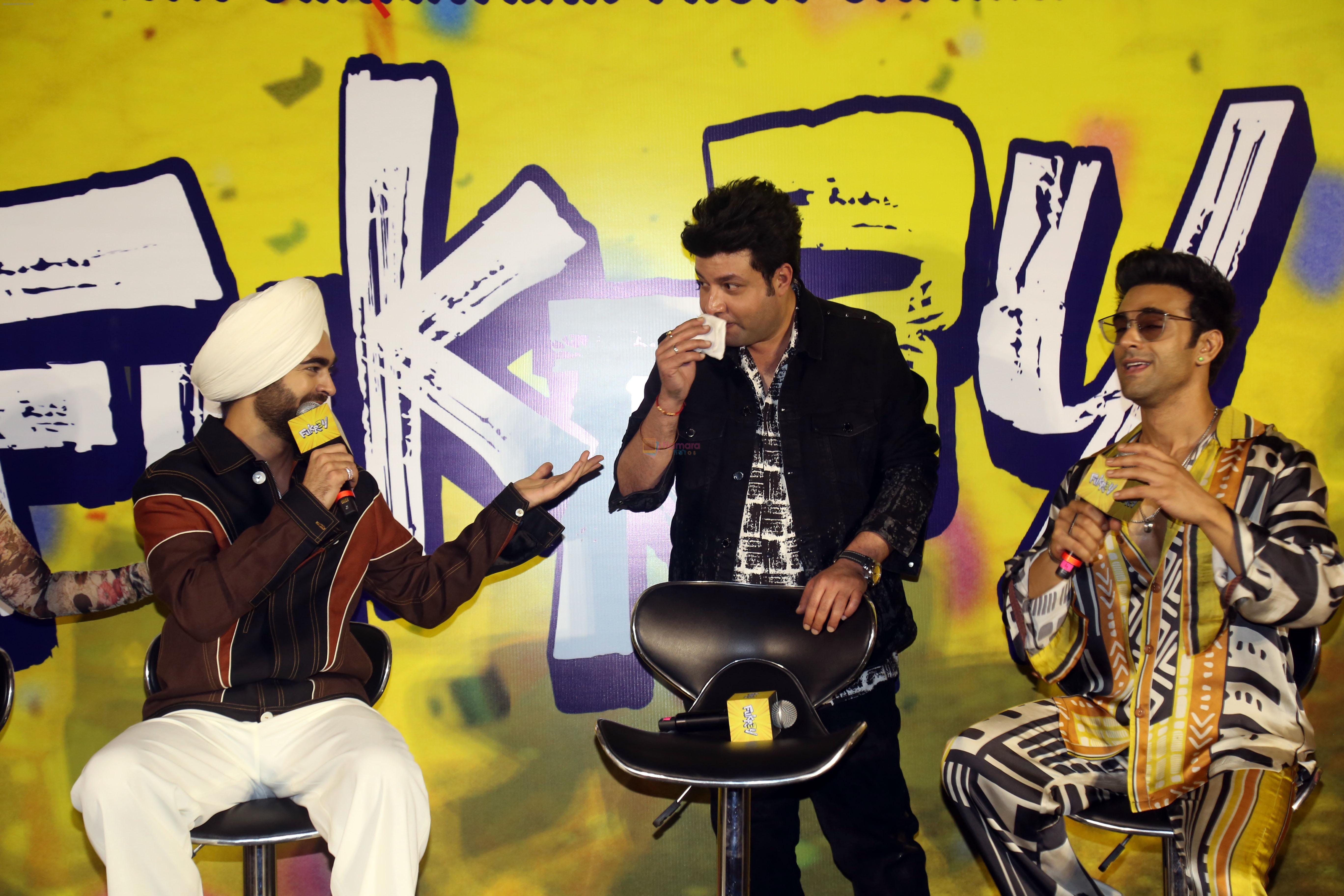 Manjot Singh, Pulkit Samrat, Varun Sharma at Fukrey 3 Trailer Launch on 5th Sept 2023