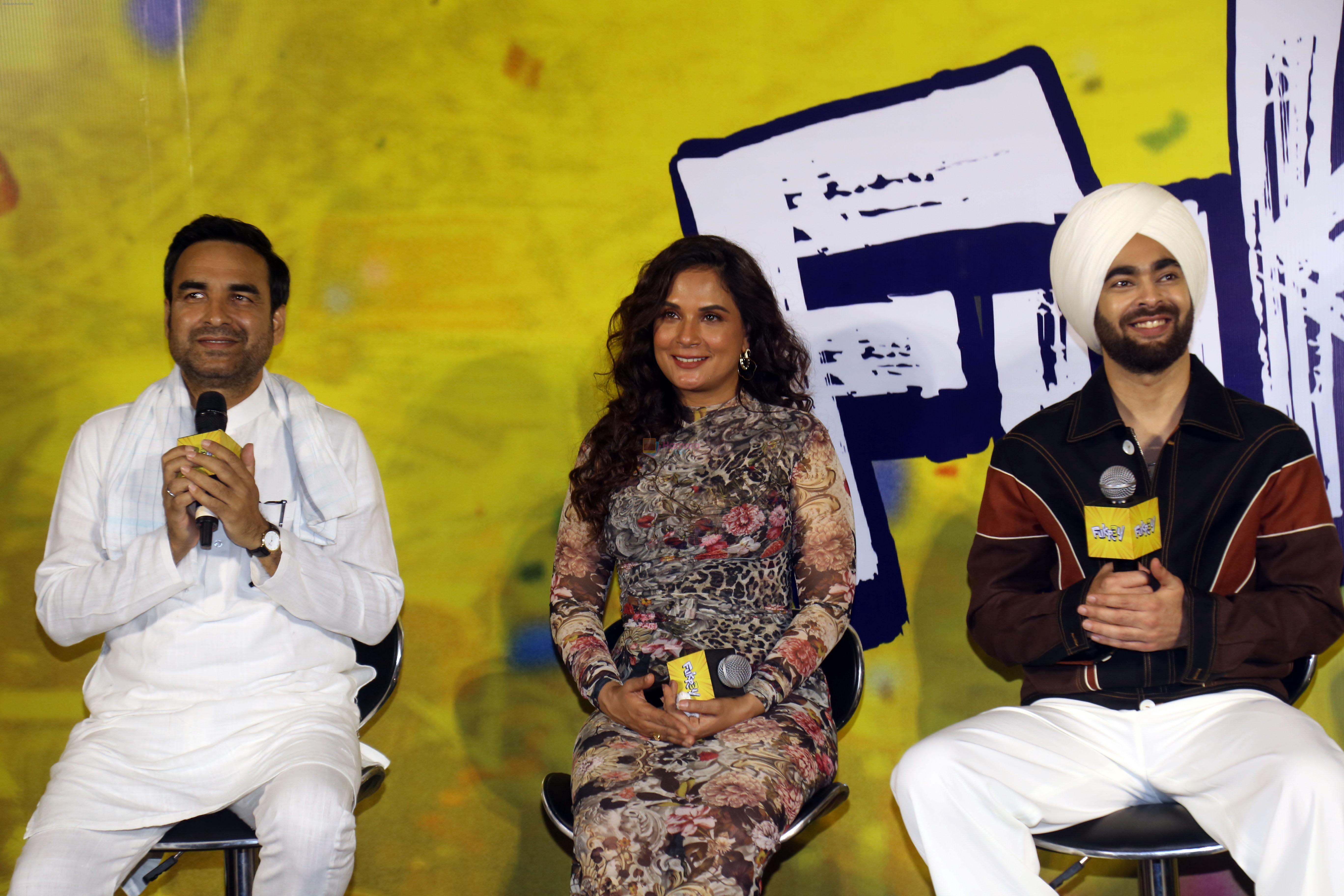 Manjot Singh, Pankaj Tripathi, Richa Chadha at Fukrey 3 Trailer Launch on 5th Sept 2023