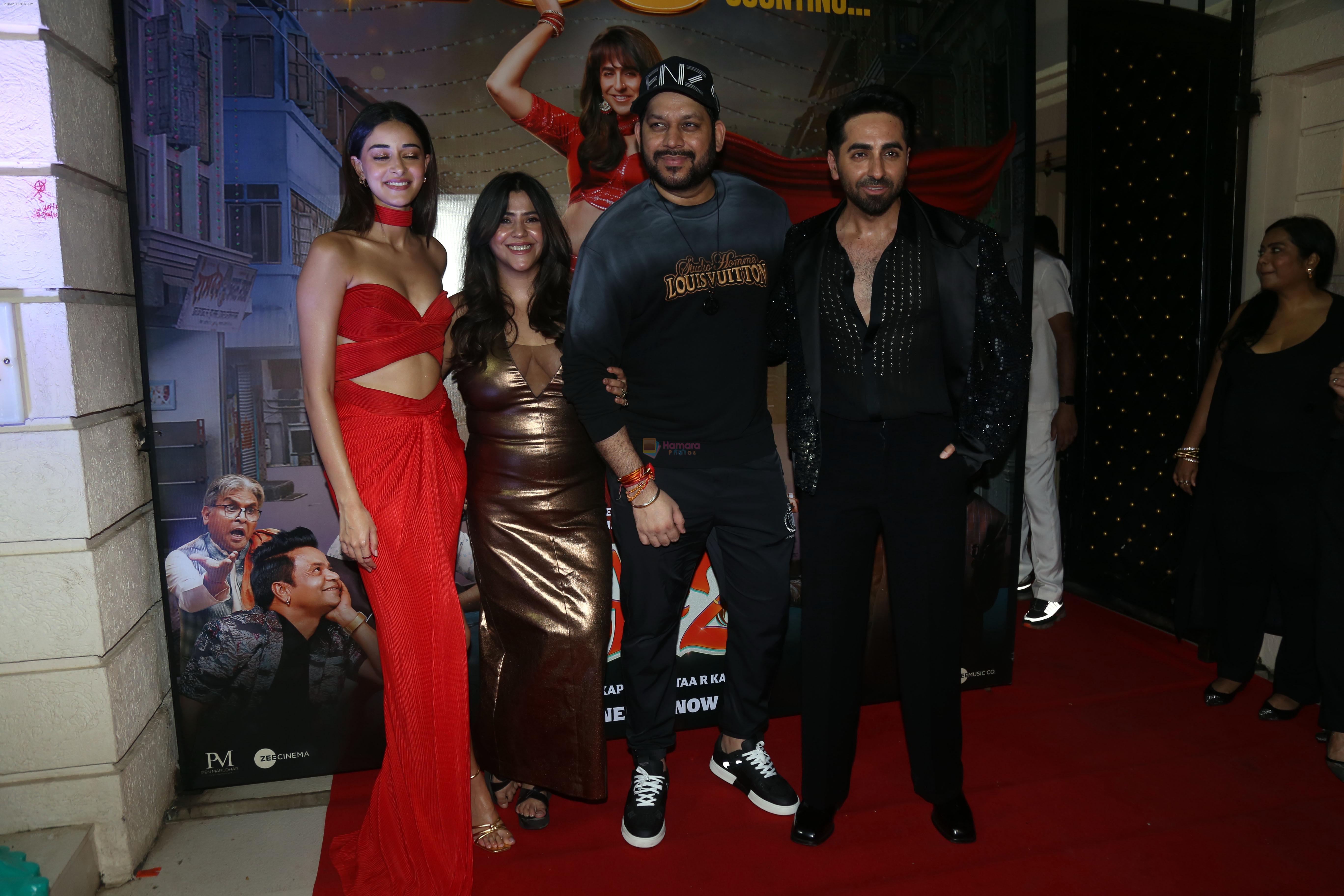 Ananya Panday, Ayushmann Khurrana, Ekta Kapoor, Raaj Shaandilyaa attends Dream Girl 2 Success Party on 6th Sept 2023