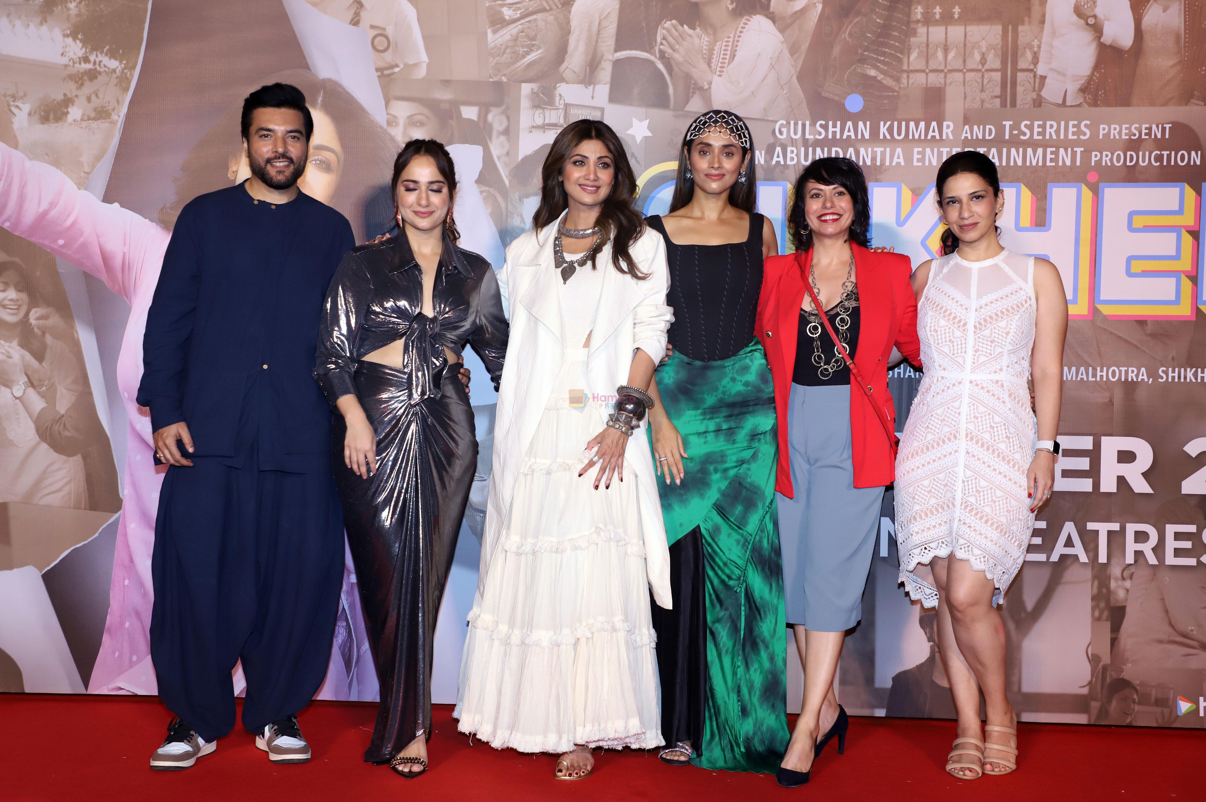 Chaitanya Choudhry, Dilnaz Irani, Kusha Kapila, Pavleen Gujral, Shilpa Shetty, Sonal Joshi attends Sukhee Film Trailer Launch on 6th Sept 2023