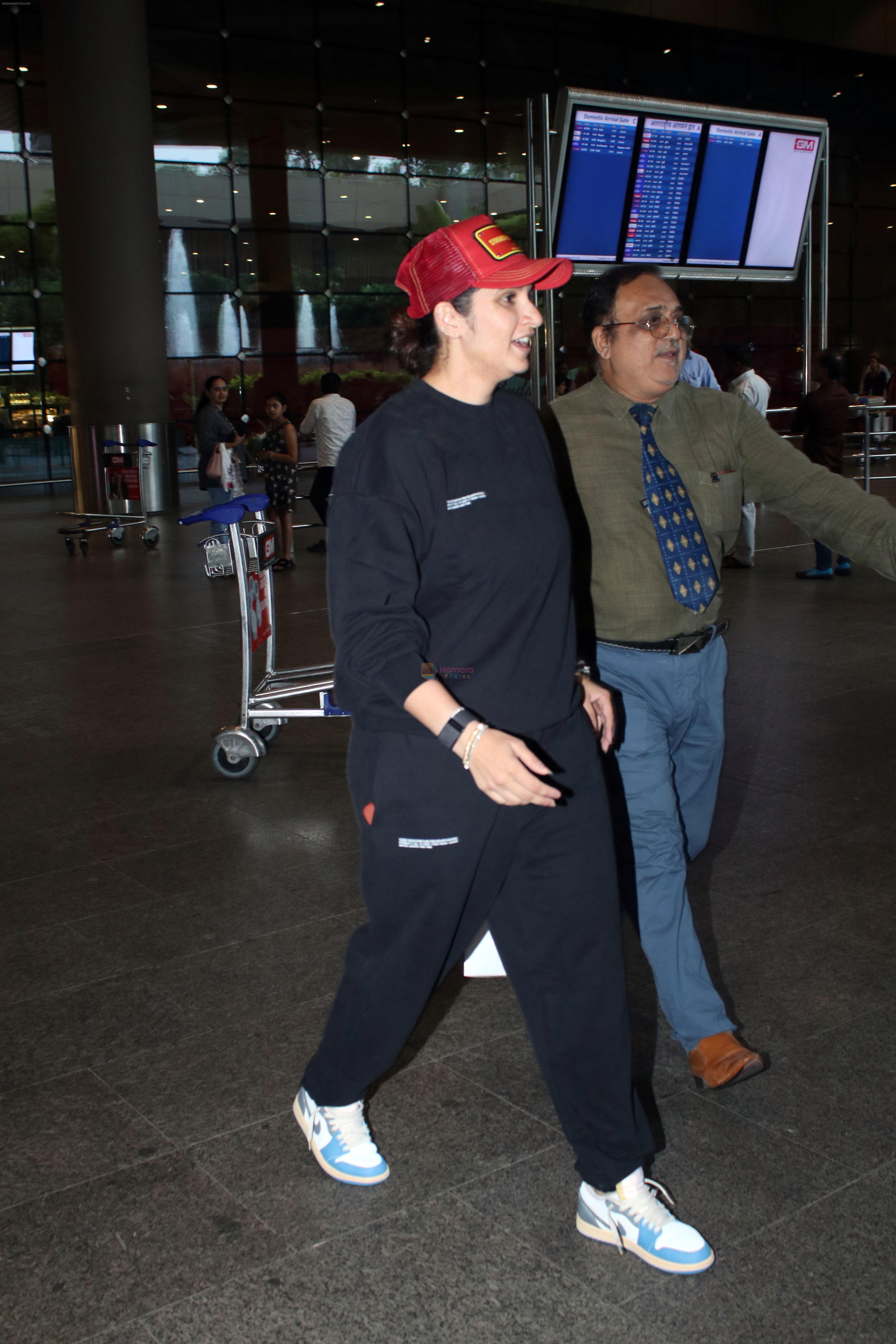 Sania Mirza Spotted At Airport Arrival on 7th Sept 2023