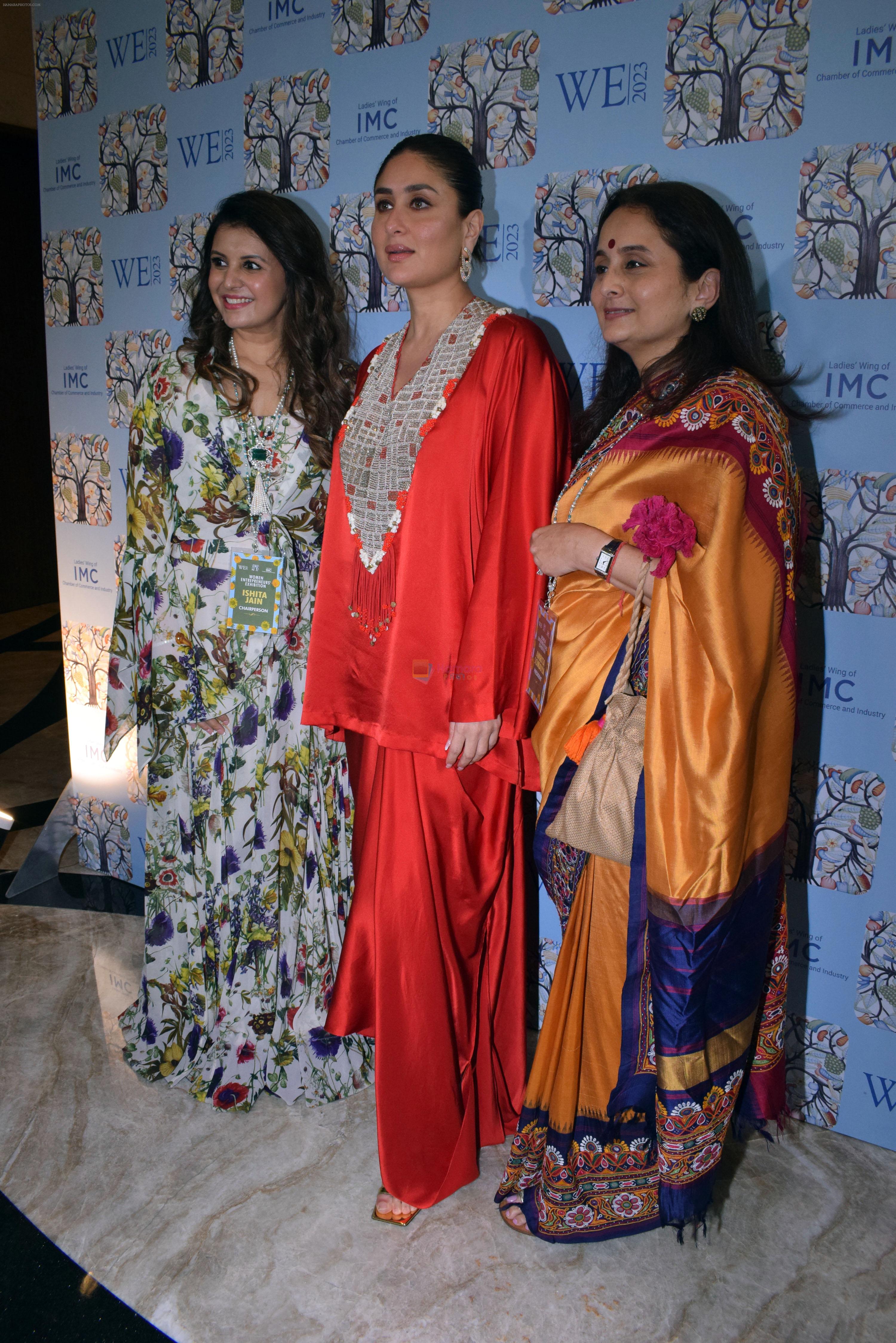 Amrita Somaiya, Ishita Jain, Kareena Kapoor at the 36th Edition of IMC Women Entrepreneurs Exhibition on 10th Sept 2023