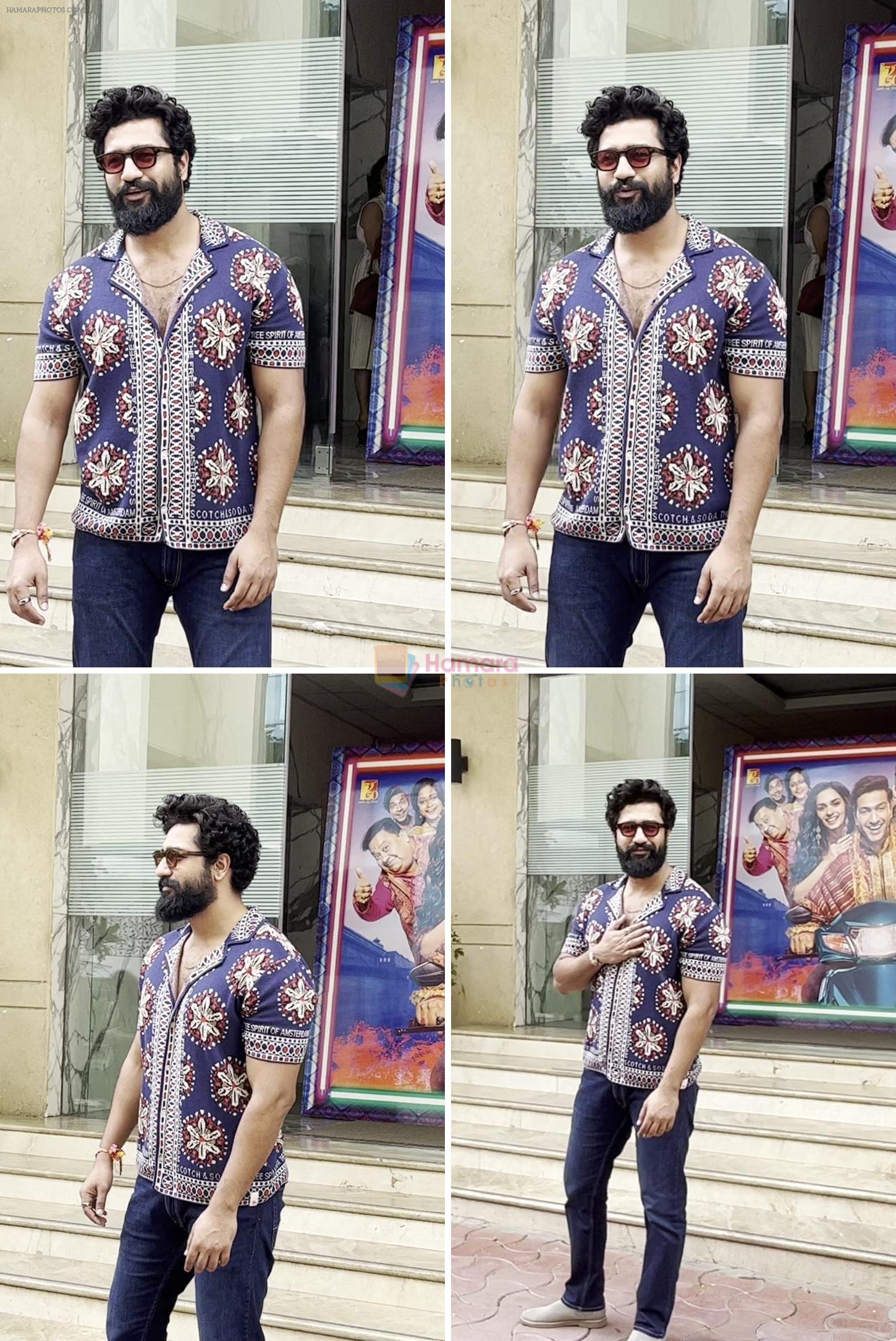 Vicky Kaushal spotted at YRF studio after trailer launch of film The great Indian family on 12th Sept 2023