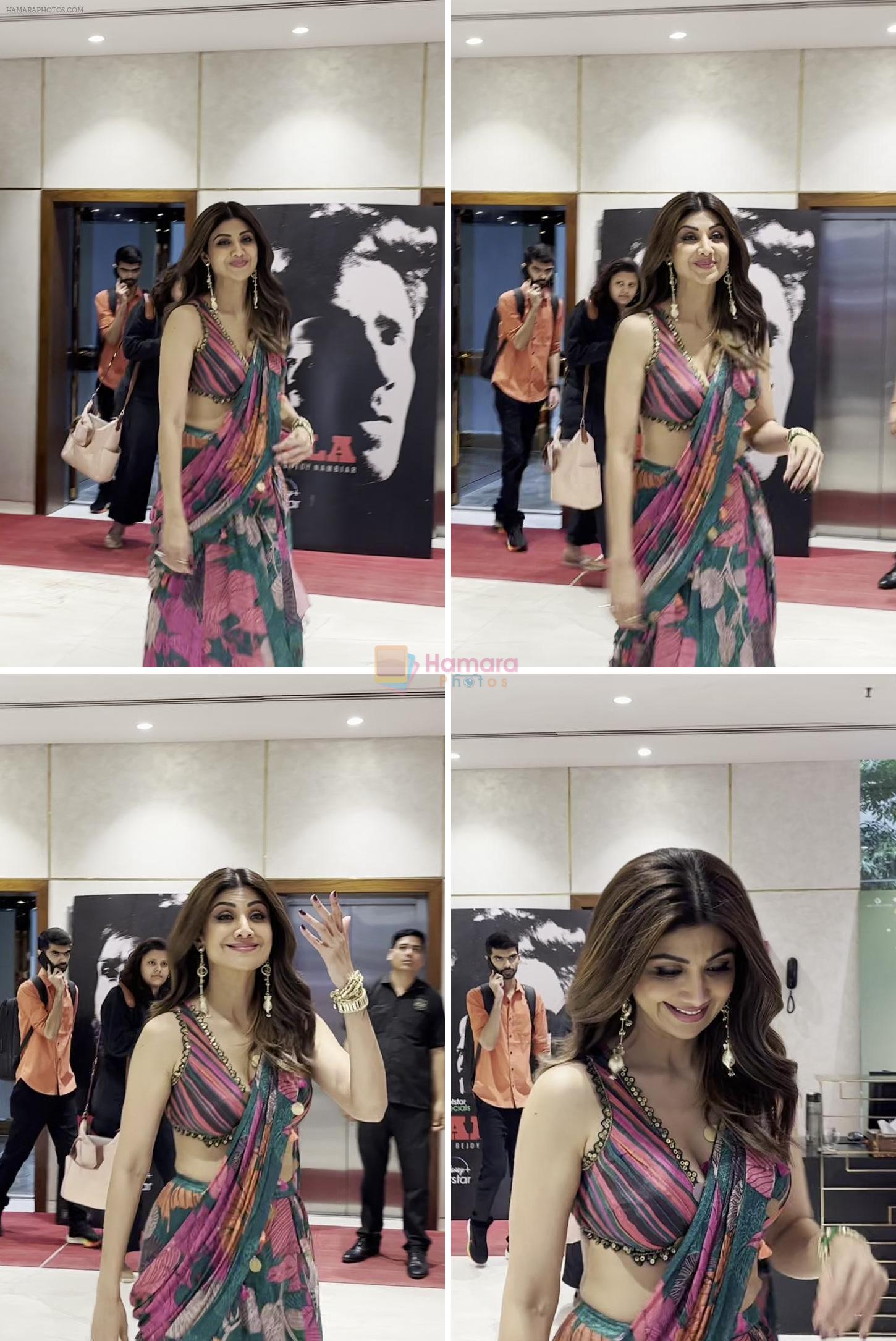 Shilpa Shetty Spotted Today At T-Series Office For The Promotion Of Film Sukhee on 12th Sept 2023