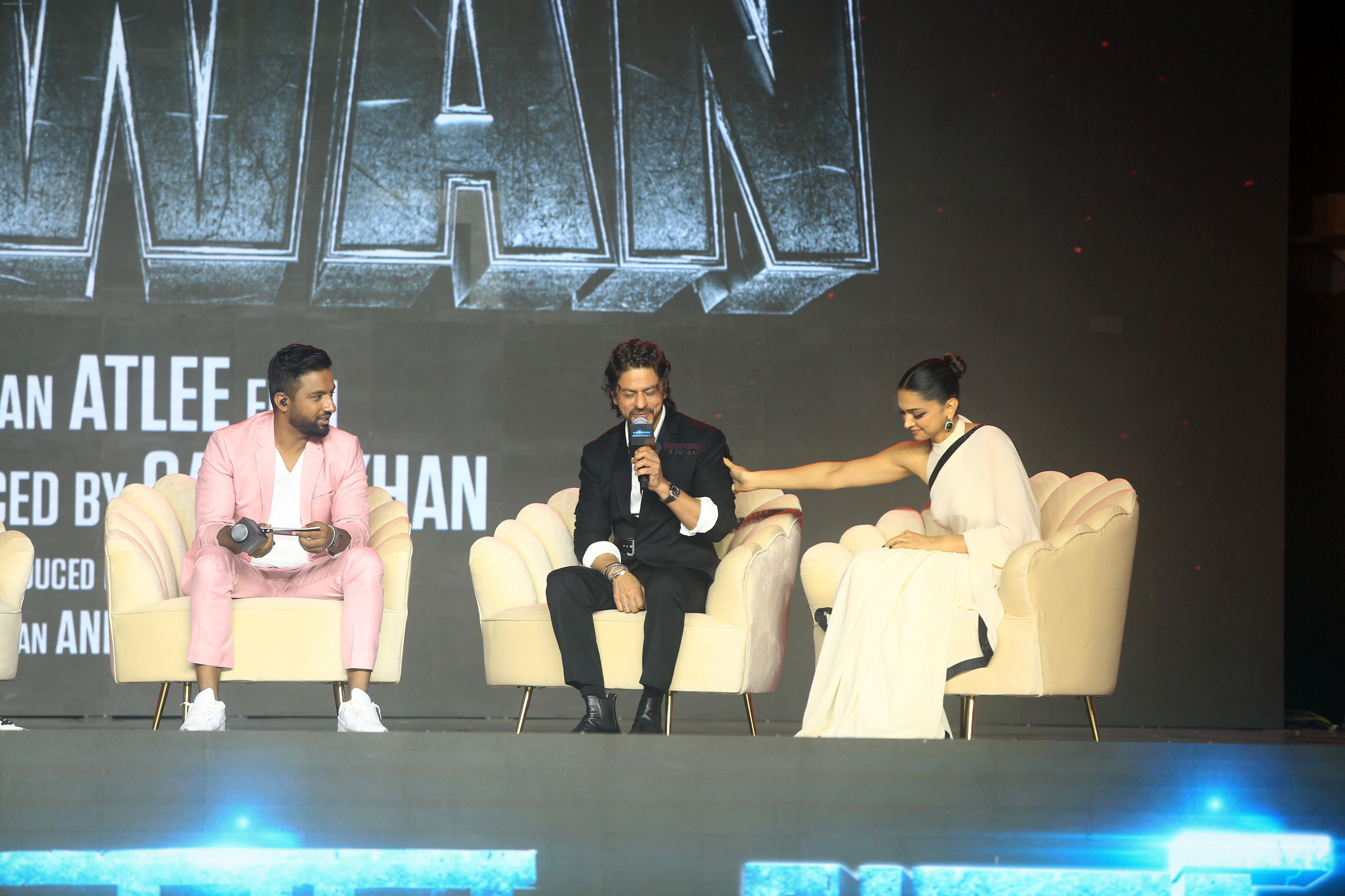 Deepika Padukone, Shah Rukh Khan, Suren Sundaram at Jawan Film Success Press Conference on 15th Sept 2023