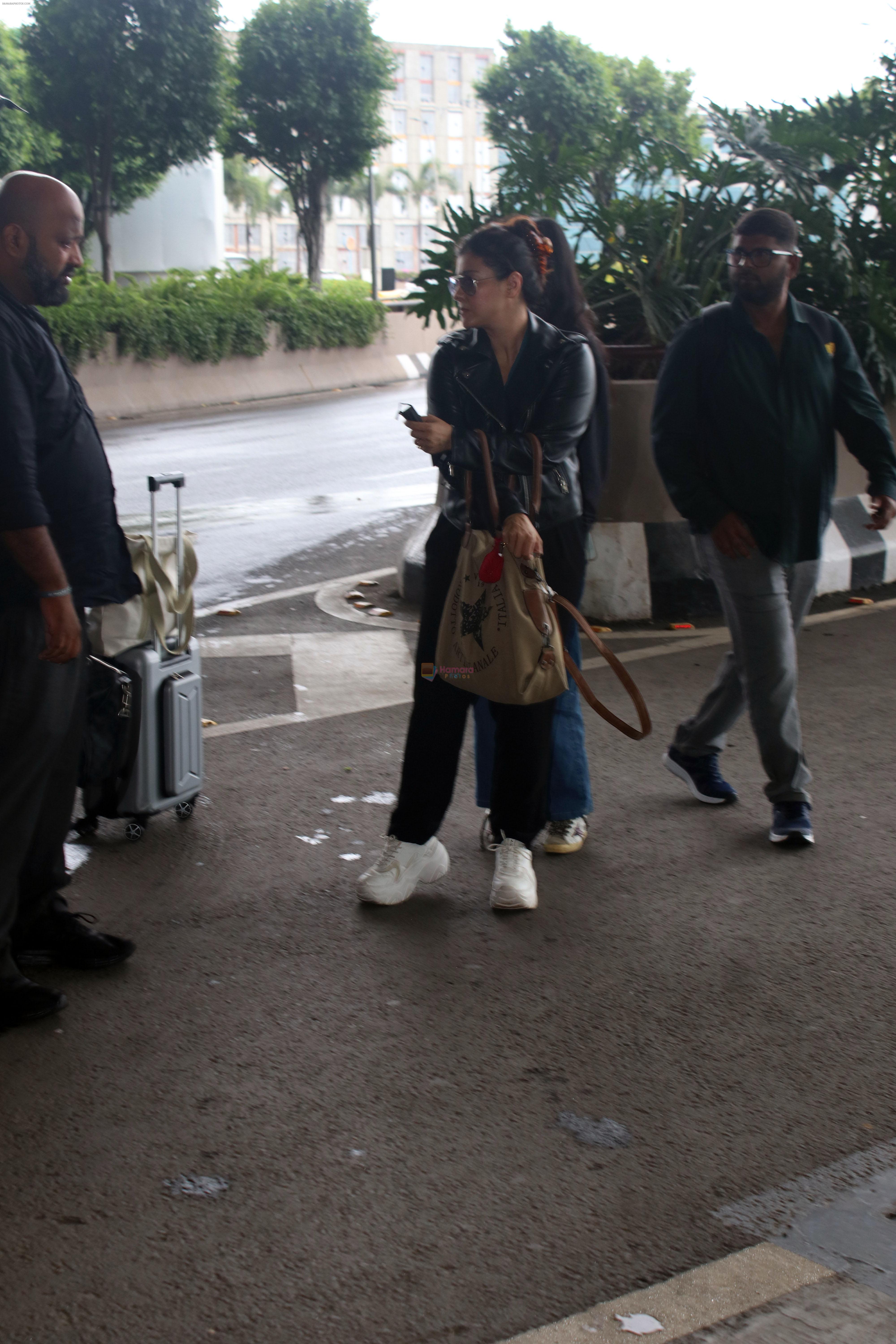 Kajol and Nysa Devgan spotted at Airport Departure on 17th Sept 2023