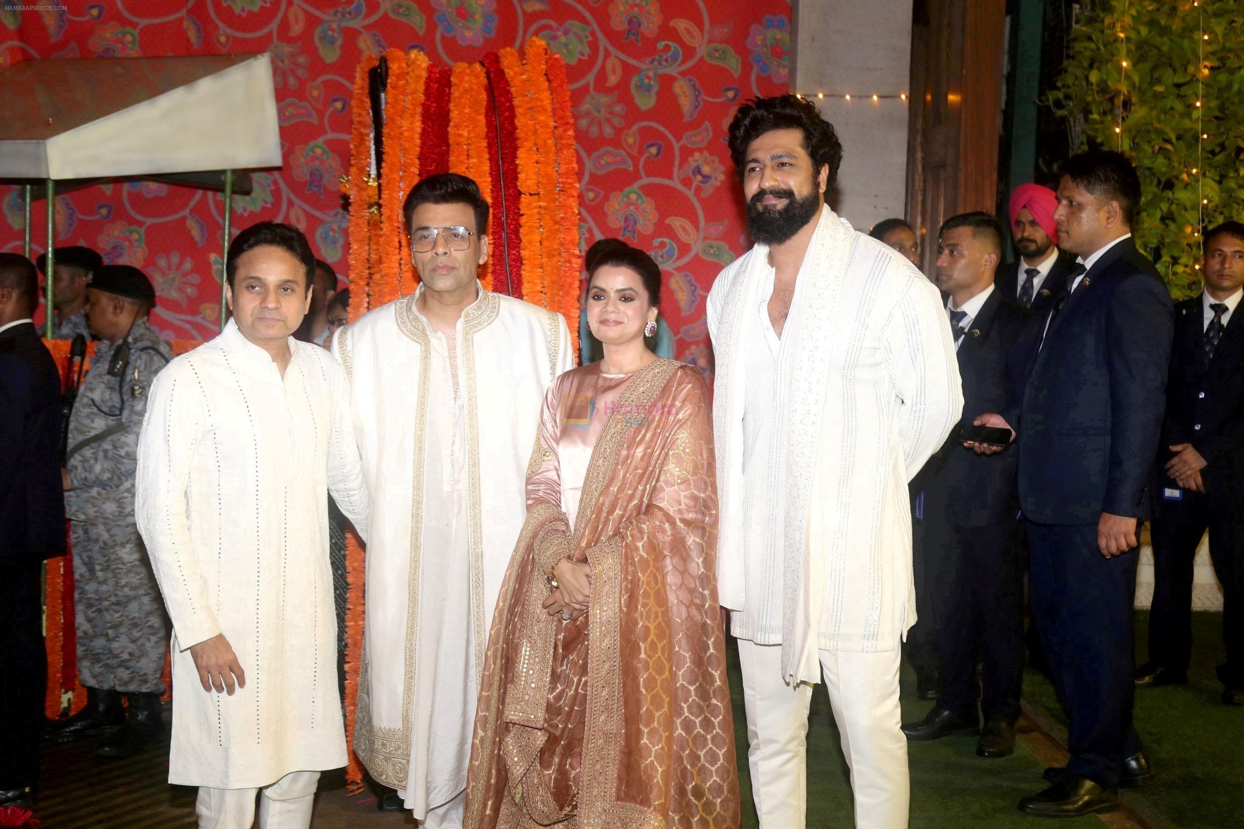 Apoorva Mehta, Karan Johar, Vicky Kaushal at Ambani House Antilia for Ganpati Darshan on 19th Sept 2023