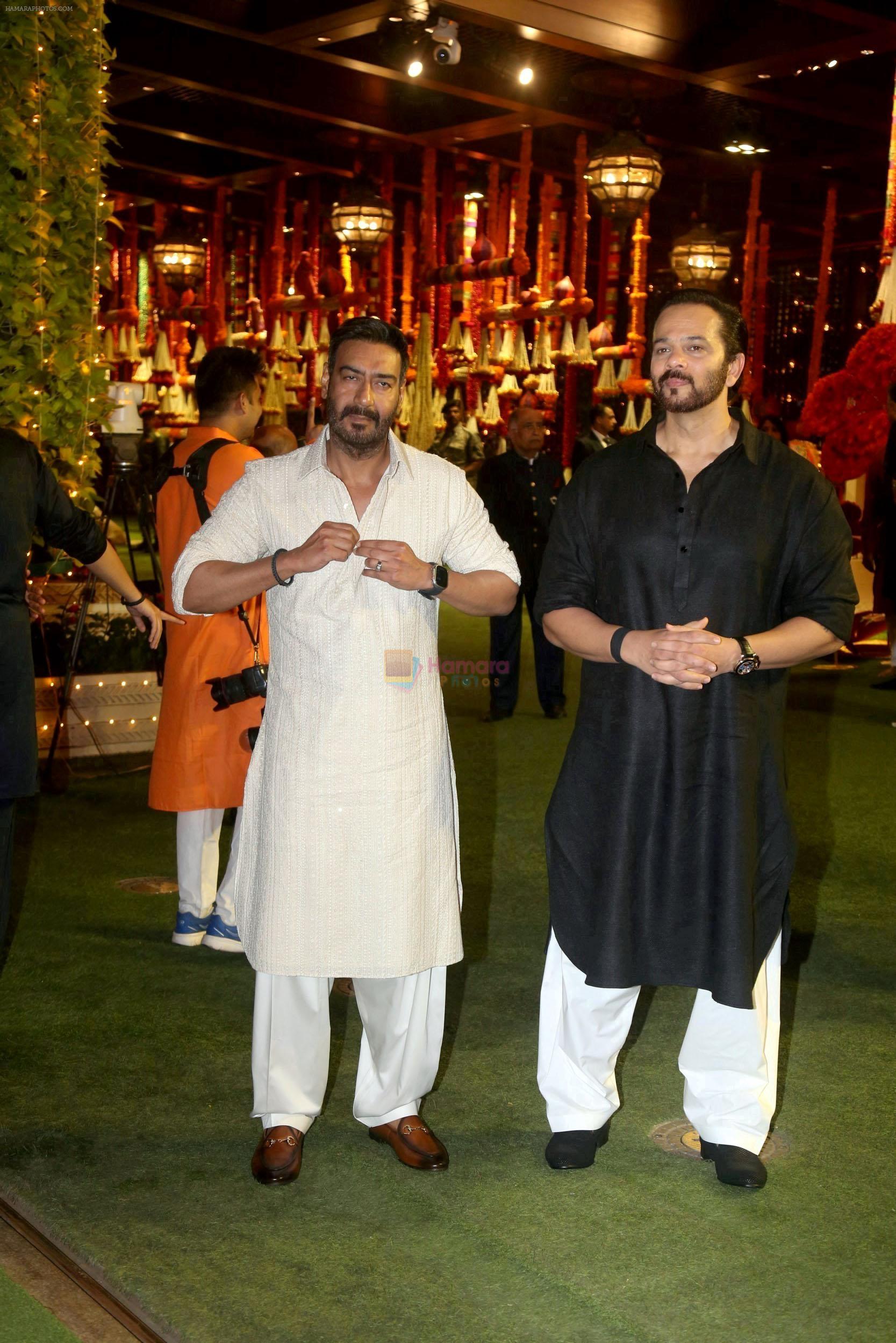 Ajay Devgn, Rohit Shetty at Ambani House Antilia for Ganpati Darshan on 19th Sept 2023