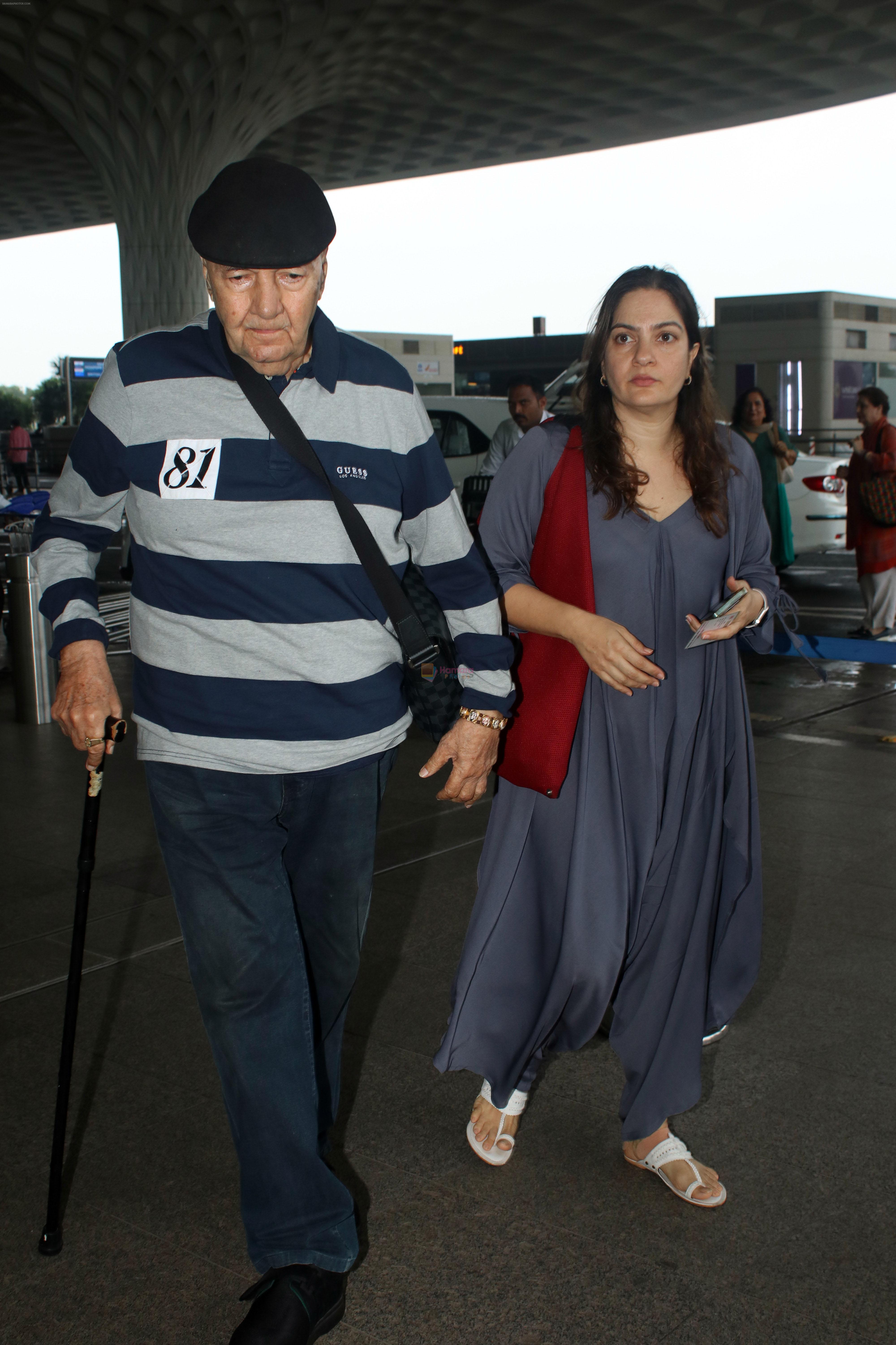 Prem Chopra, Prerana Chopra Spotted At Airport Departure on 22nd Sept 2023