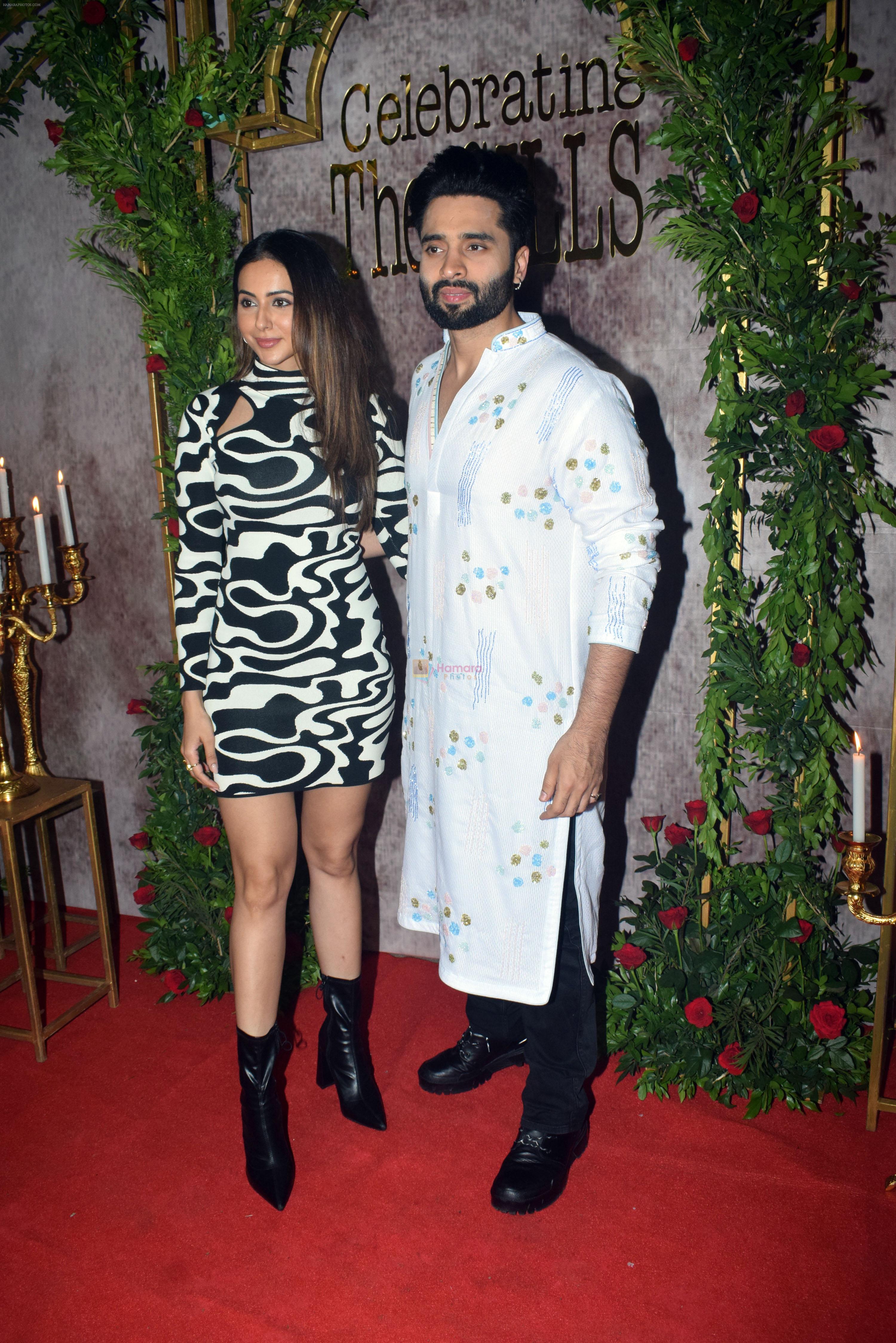 Jackky Bhagnani, Rakul Preet Singh attends the wedding party of Aman Gill and Amrit Berar on 24th Sept 2023