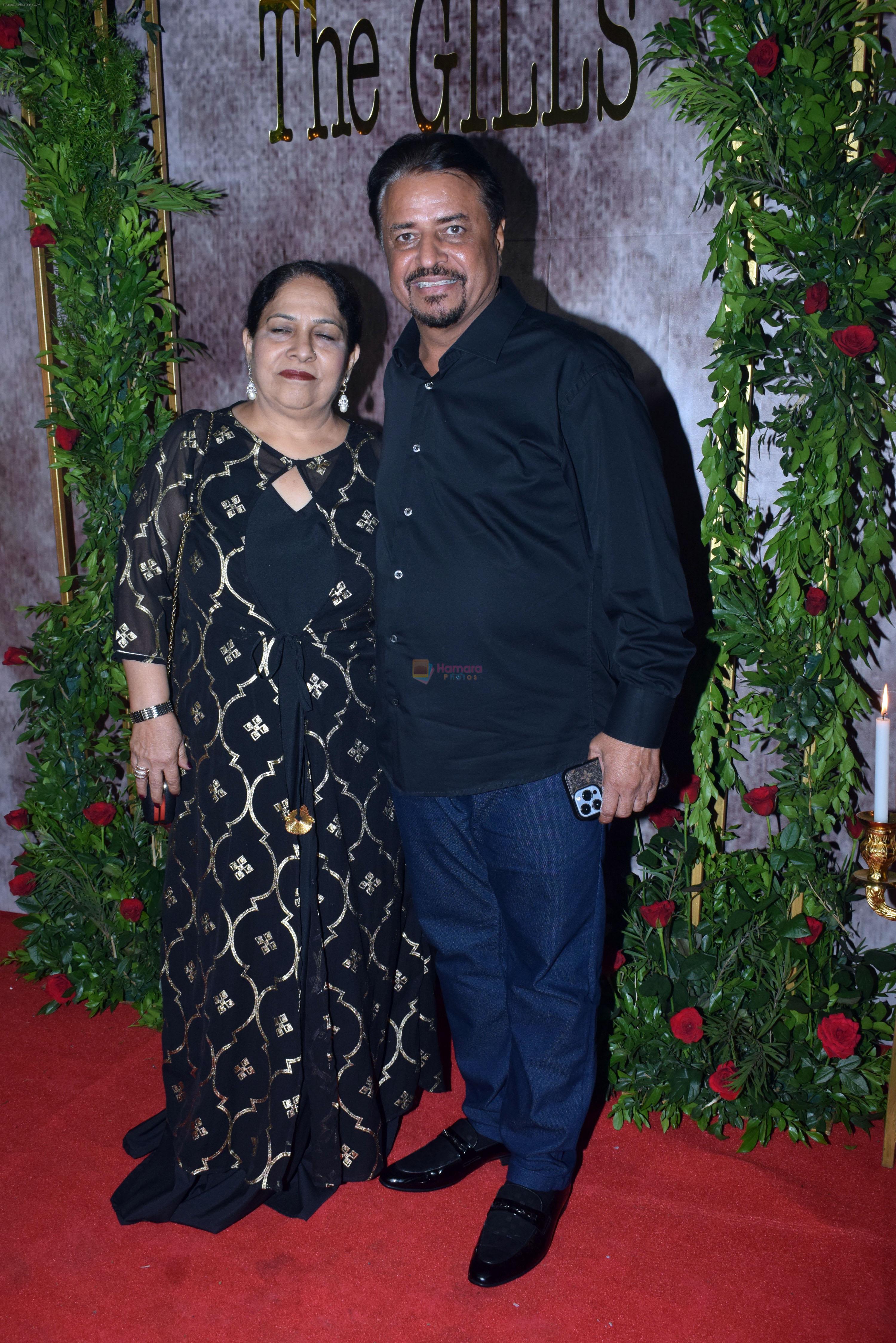 Kumar Mangat Pathak, Neelam Pathak attends the wedding party of Aman Gill and Amrit Berar on 24th Sept 2023