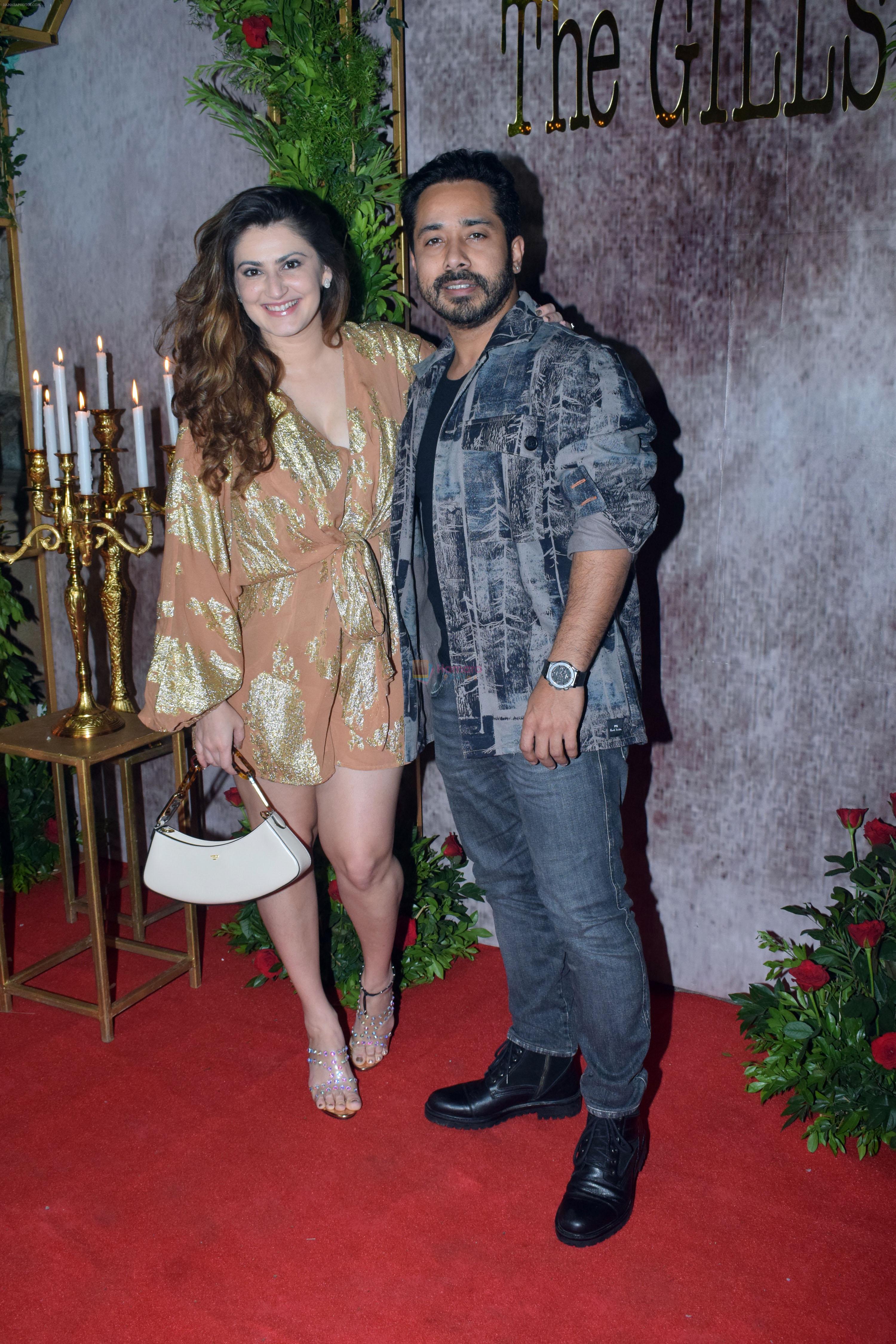 Abhishek Pathak, Shivaleeka Oberoi attends the wedding party of Aman Gill and Amrit Berar on 24th Sept 2023