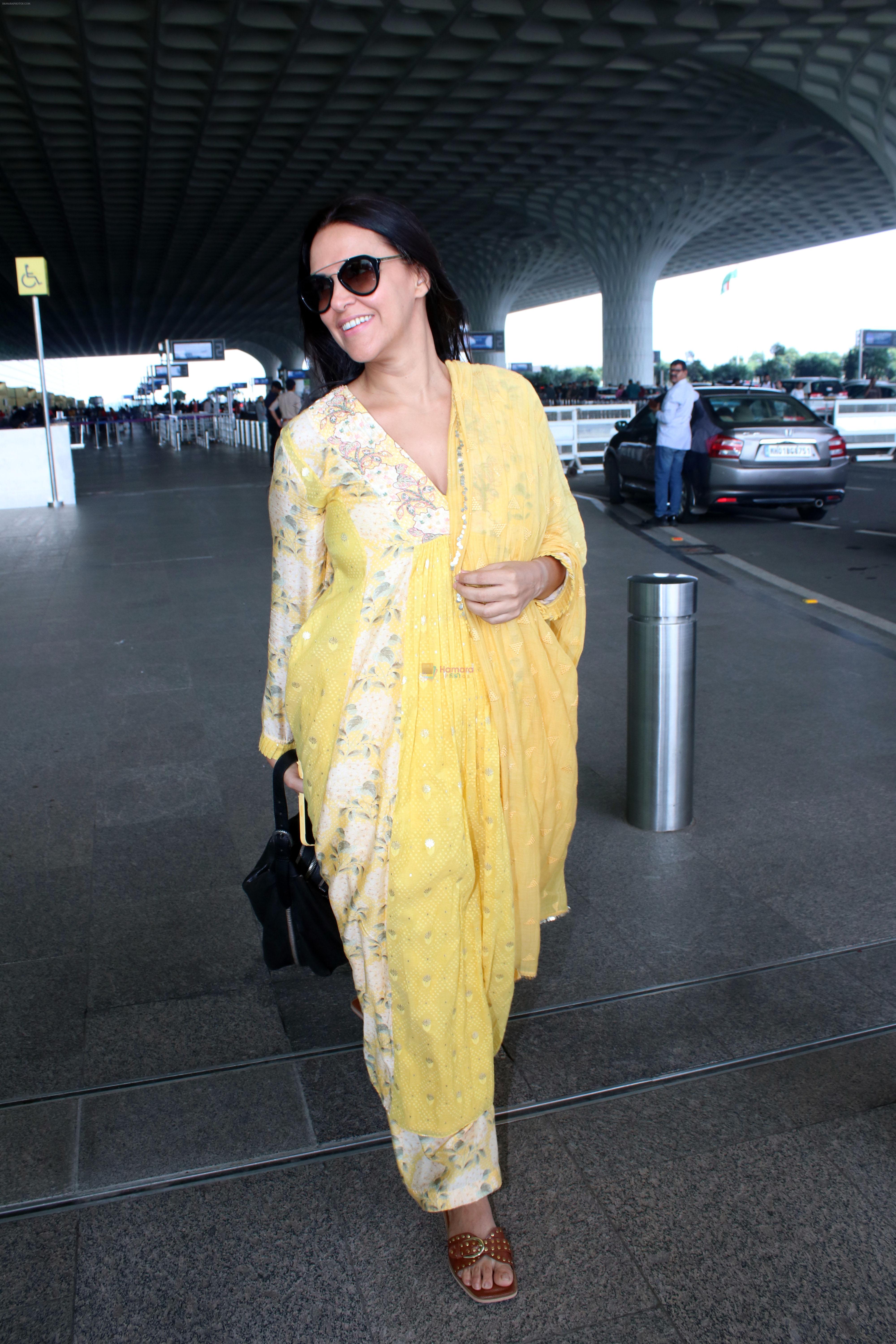Neha Dhupia Spotted At Airport Departure on 30th Sept 2023