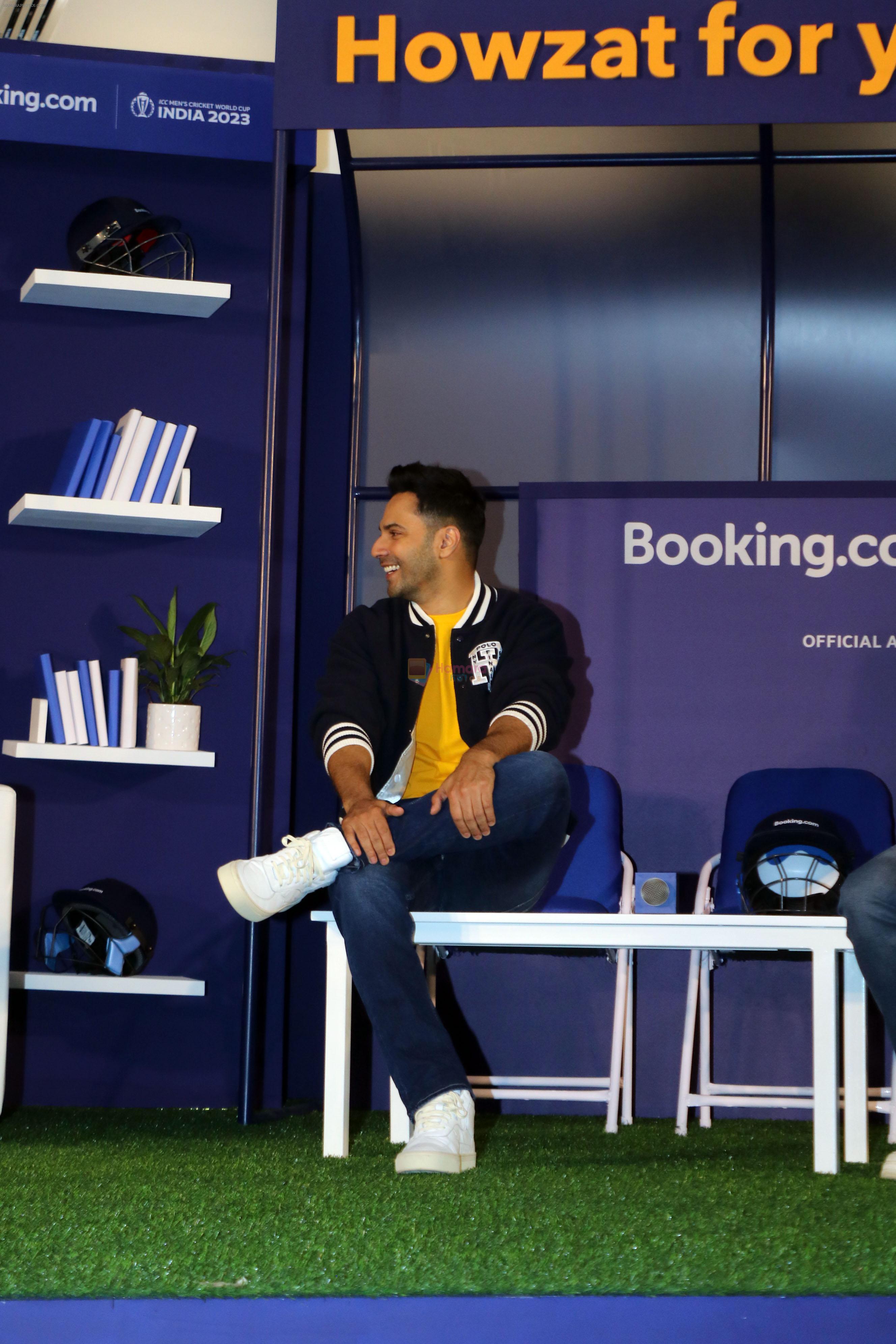 Varun Dhawan at booking.com being official accomodation partner for the ICC Men World Cup 2023 on 3rd Oct 2023