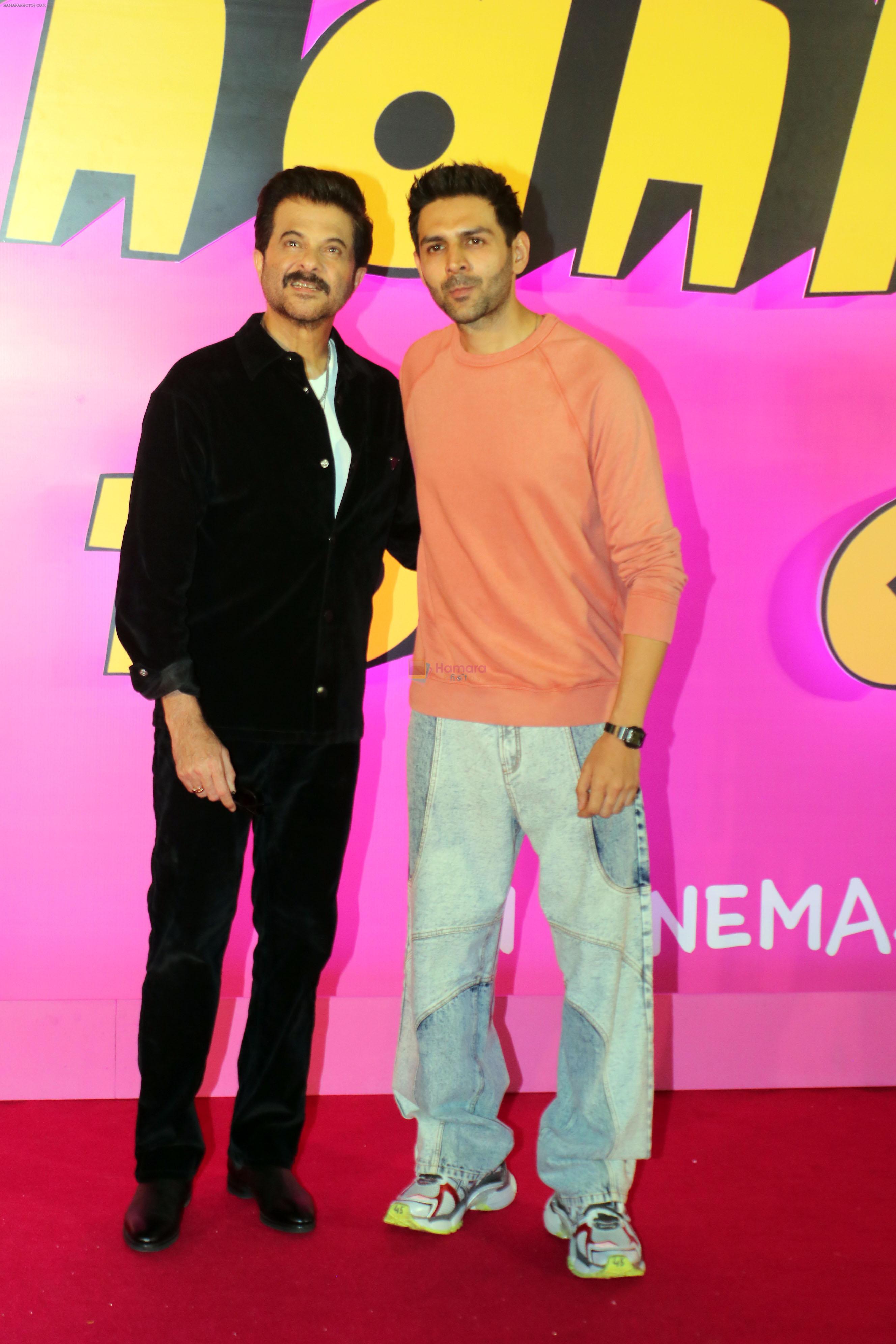 Anil Kapoor, Kartik Aaryan attends Thank You For Coming Film Premiere on 3rd Oct 2023