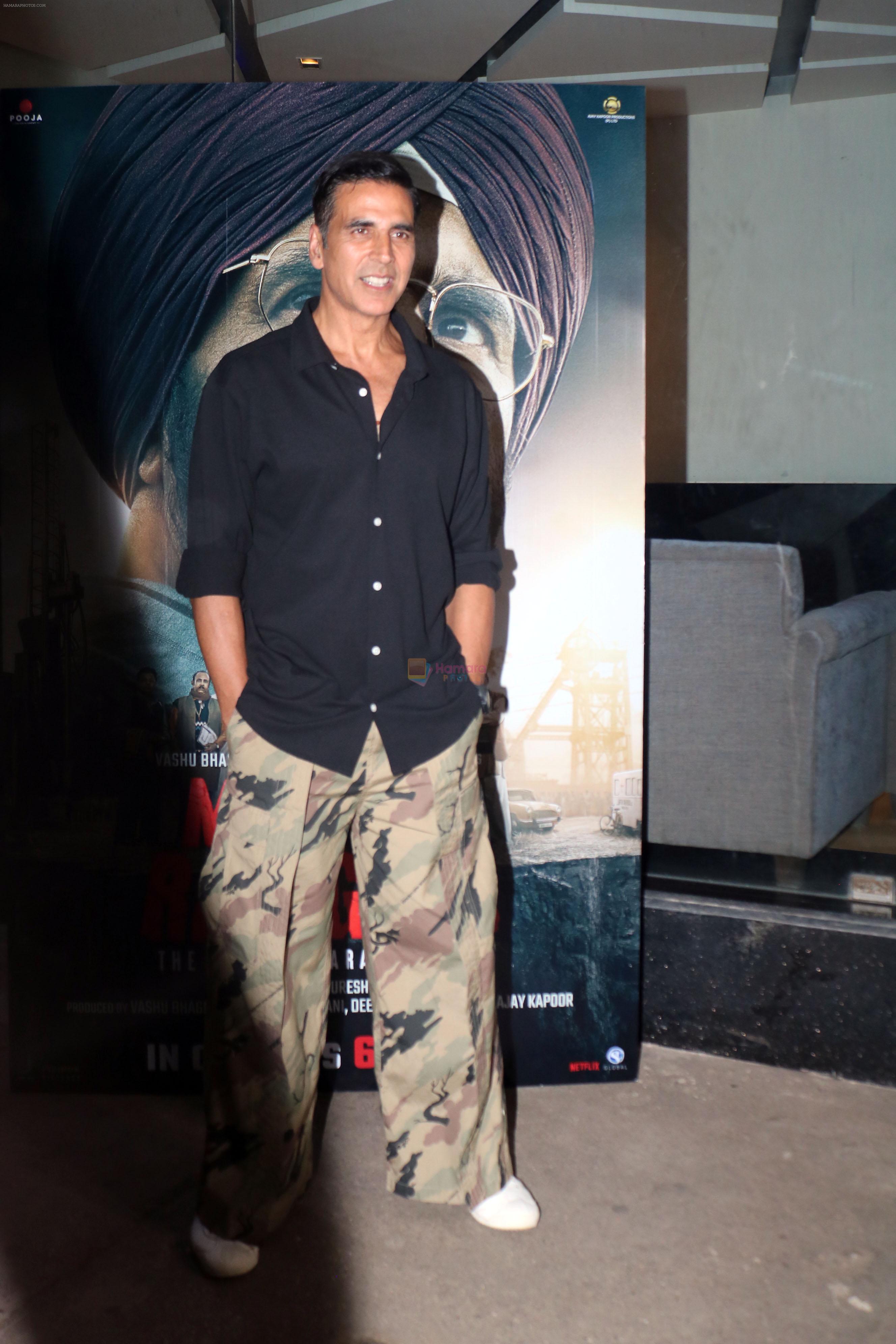 Akshay Kumar attends Mission Raniganj Screening on 4th Oct 2023