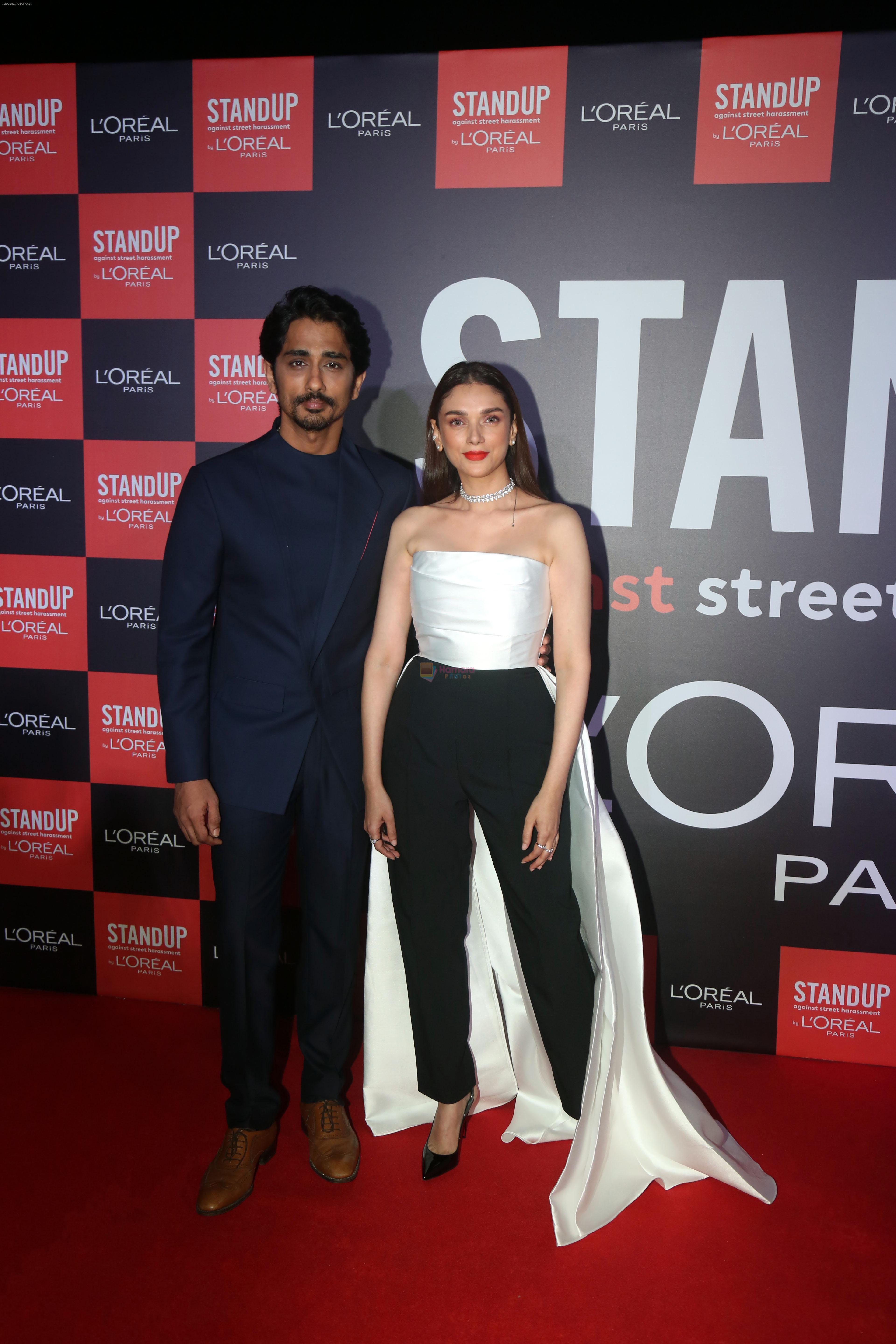 Aditi Rao Hydari, Siddharth Suryanarayan on the Red Carpet of The LOreal Paris Campaign on 4th Oct 2023