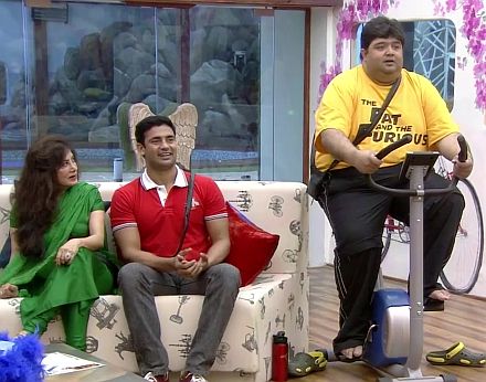 Anita Advani, Sangram Singh, Rajat Rawail in Bigg Boss Season 7 - Day 6