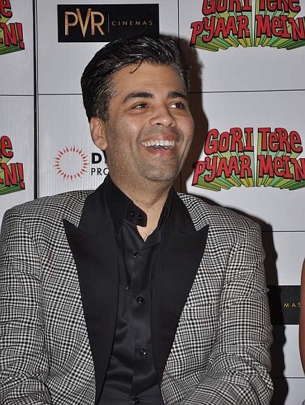 Karan Johar at the First look launch of Gori Tere Pyaar Mein in Mumbai on 10th Sept 2013