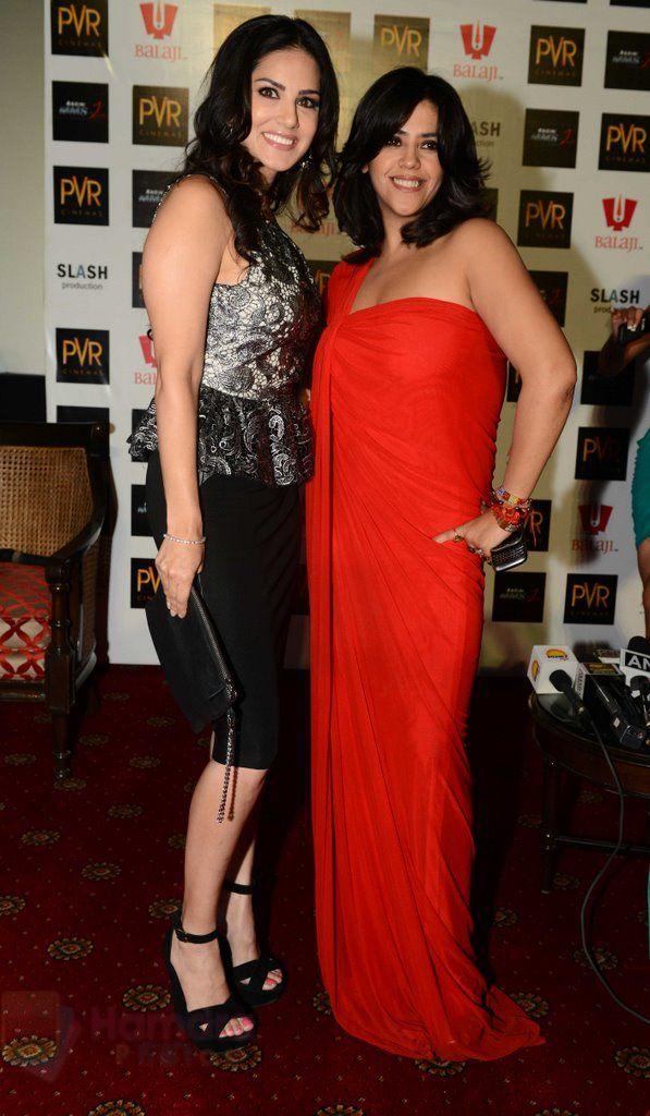 Sunny Leone, Ekta Kapoor promotes Ragini MMS 2 on Mad in India in Delhi on 14th March 2014