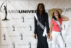 Jewel Garner, Miss Universe Barbados 2007, and Carolina Raven, Miss Universe Aruba 2007-2.jpg