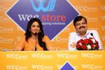 Sridevi & Mr. Jyoti Narain (ED) addressing the media at the WEE Retail Stores launch in Mumbai on 9th Aug 2013.jpg