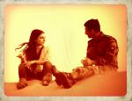Soha Ali Khan and Sharman Joshi on the sets of War Chhod Na Yaar.jpg