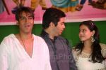 Ajay, Karan, Kajol at Toonpur Ka Superhero, Indias First 3D and Live Action animation film Lanched (40).jpg