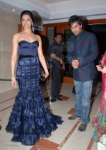 Deepika Padukone with Ranbir Kapoor at Farah Ali Khan Bash at Blings in Hotel The Leela on 23rd Feb 2008.jpg