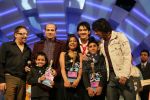 Anamika Chaudhary, Rohanpreet Singh, Tanmay Chaturvedi, Suresh Wadkar, Sonu Nigam, Aditya Narayan at the finals of Lil Champs on 1st March 2008 (2).jpg