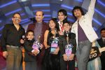 Anamika Chaudhary, Rohanpreet Singh, Tanmay Chaturvedi, Suresh Wadkar, Sonu Nigam, Aditya Narayan at the finals of Lil Champs on 1st March 2008 (3).jpg