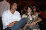 Salil Ankola with wife at Sansui TV Awards on 29th 2008(145).jpg