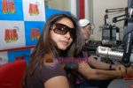 Tanisha Mukherjee play holi at Big 92.7 FM radio station in Infinity Mall on March 20th 2008 (2).jpg