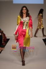Model showcasing Raakhee Raipancholas Luxurious line of designer collection at Dubai Fashion Week on April 11th 2008 (13).JPG