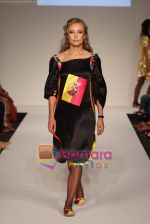 Model showcasing Raakhee Raipancholas Luxurious line of designer collection at Dubai Fashion Week on April 11th 2008 (15).JPG