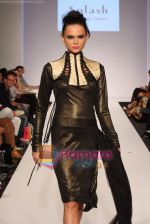 Model showcasing Splash emerging talents Luxurious line of designer collection at Dubai Fashion Week on April 11th 2008 (4).JPG