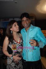 Munisha Khatwani  with Raju Shrivastava at Neha Kakkads Rockstar album launch in D Ultimate Club on May 9th 2008(57).JPG