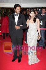 Abhishek Bachchan and Aishwarya Rai arrive at the Kung Fu Panda Party at Carlton Beach during the 61st International Cannes Film Festival on May 15 , 2008 in Cannes, France.jpg